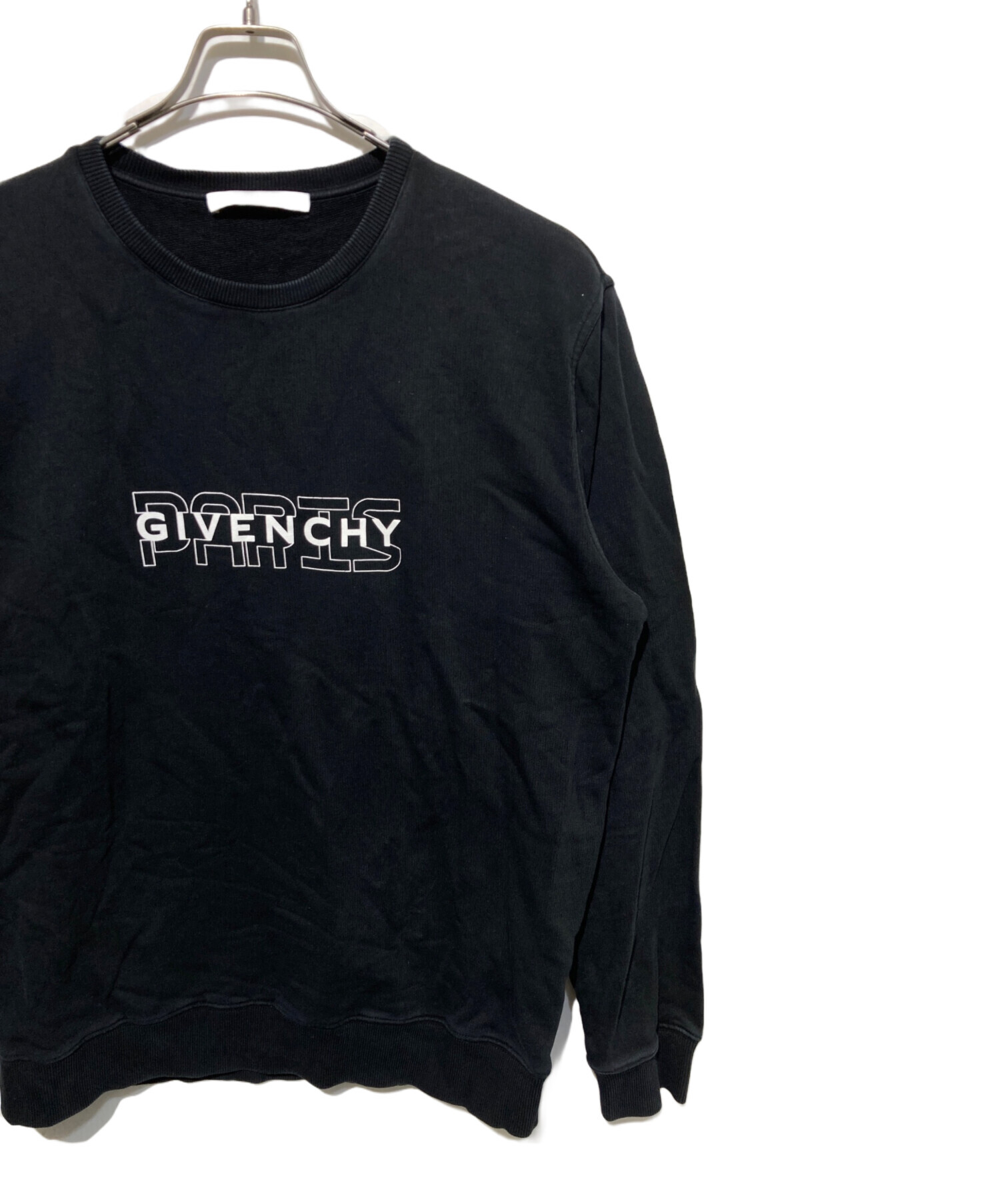 Givenchy ブラック スウェット 中古・古着通販】GIVENCHY (ジバンシィ) ロゴスウェット ブラック