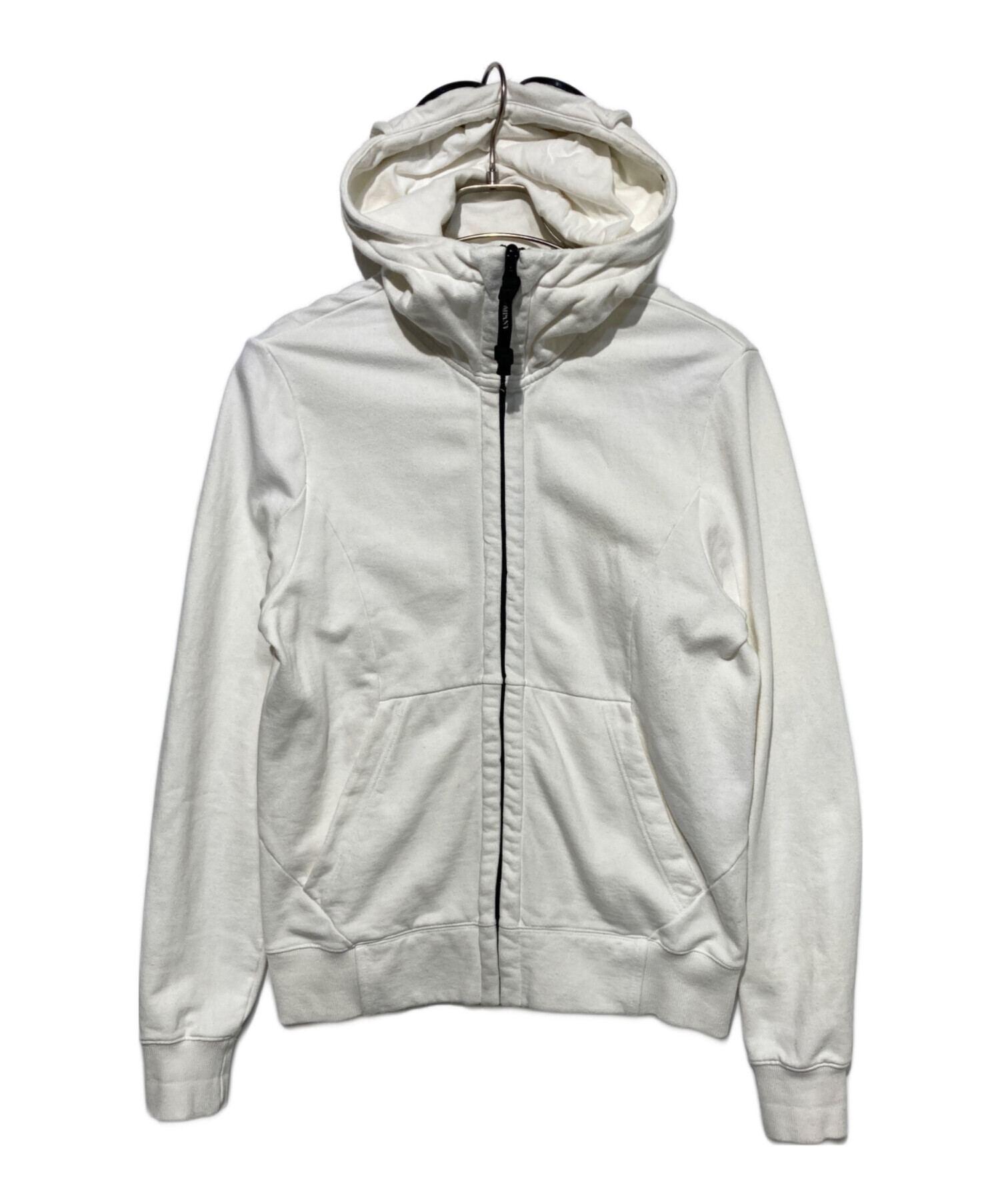 C.P. Company ゴーグル パーカー S ホワイト シーピーカンパニー 中古・古着通販】C.P COMPANY (シーピーカンパニー) Cotton Goggle Zip