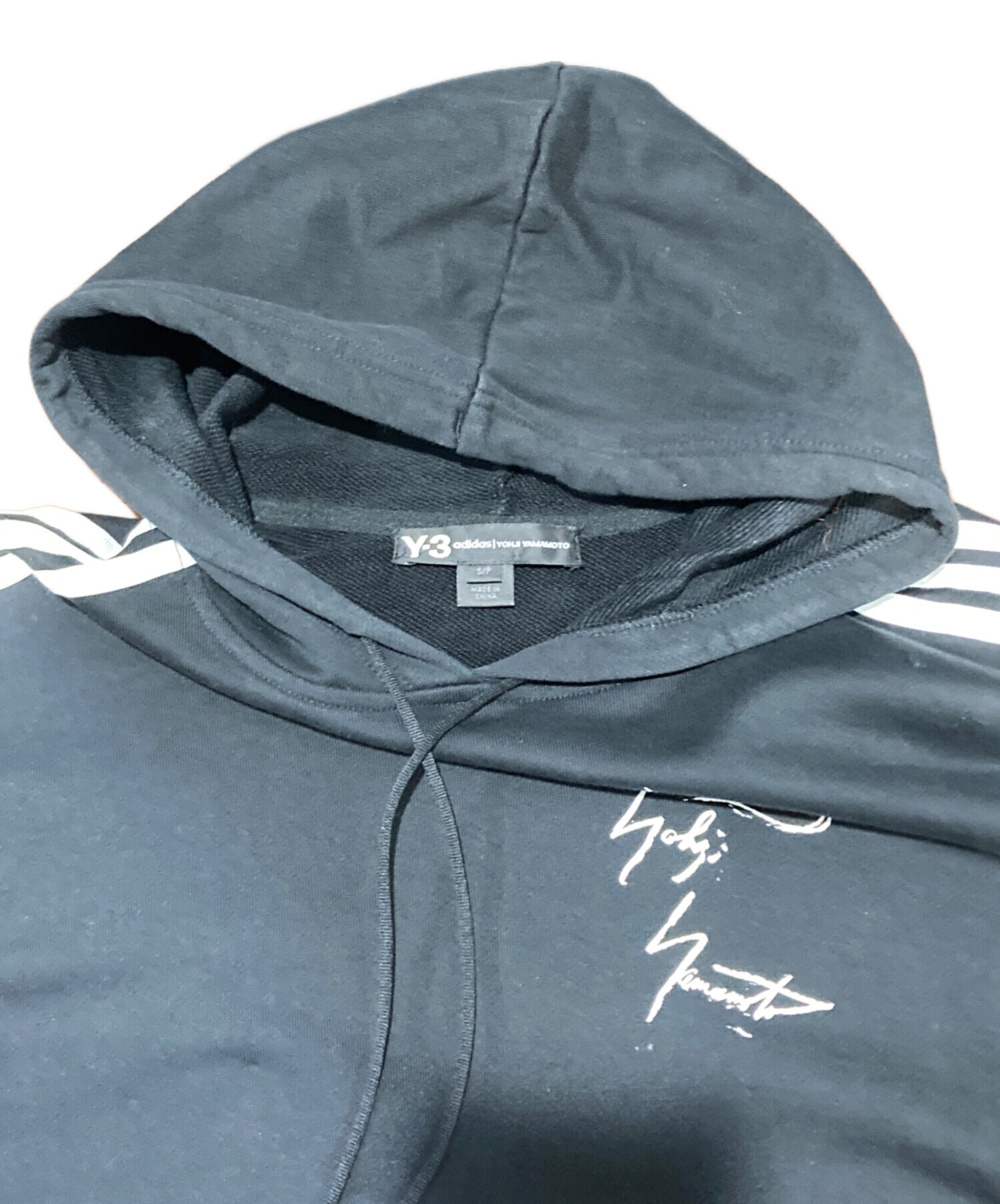 中古・古着通販】Y-3 (ワイスリー) 筆記体ロゴプリントプルオーバー 