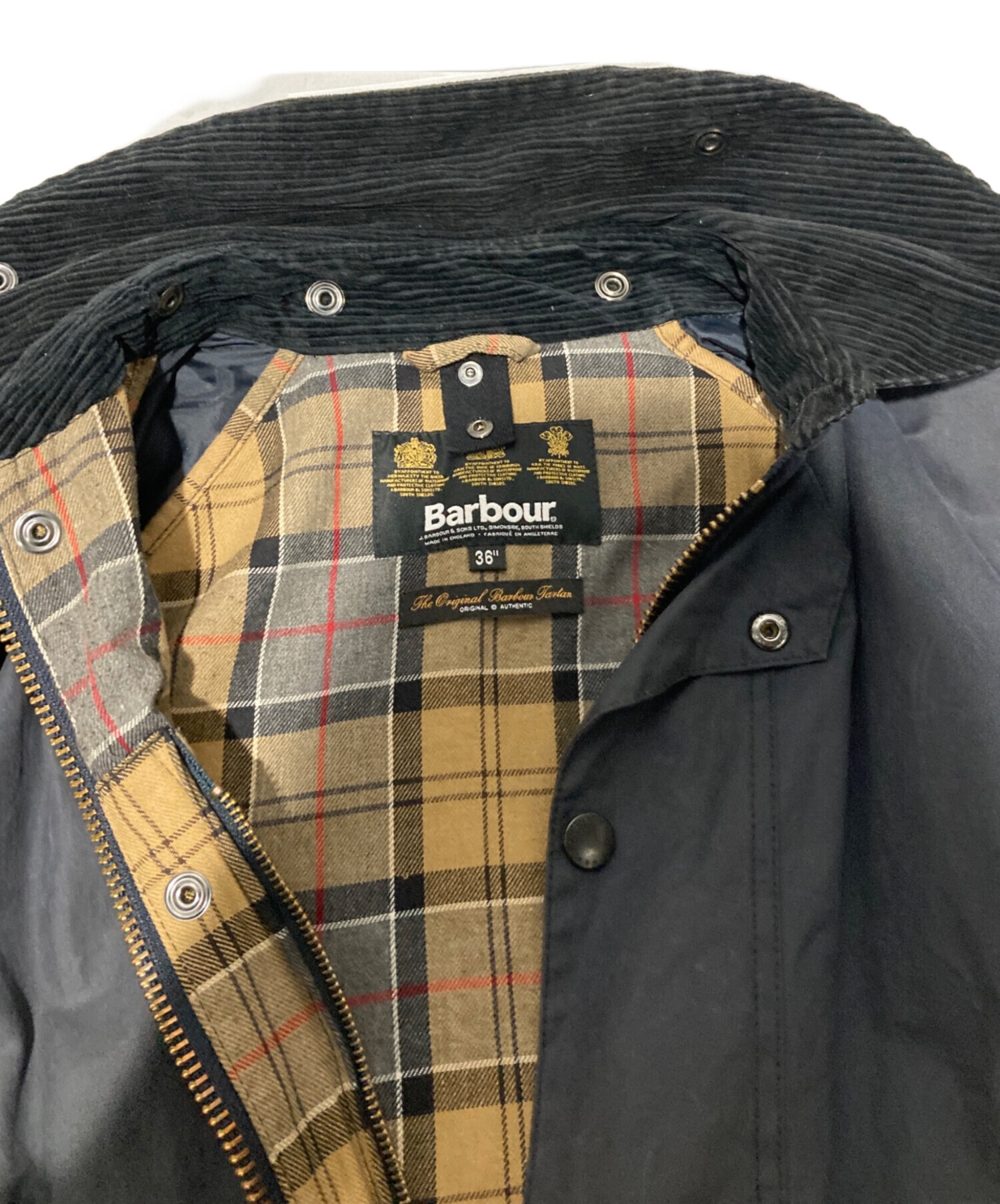 中古・古着通販】Barbour (バブアー) SL BEAUFORT JACKET ネイビー