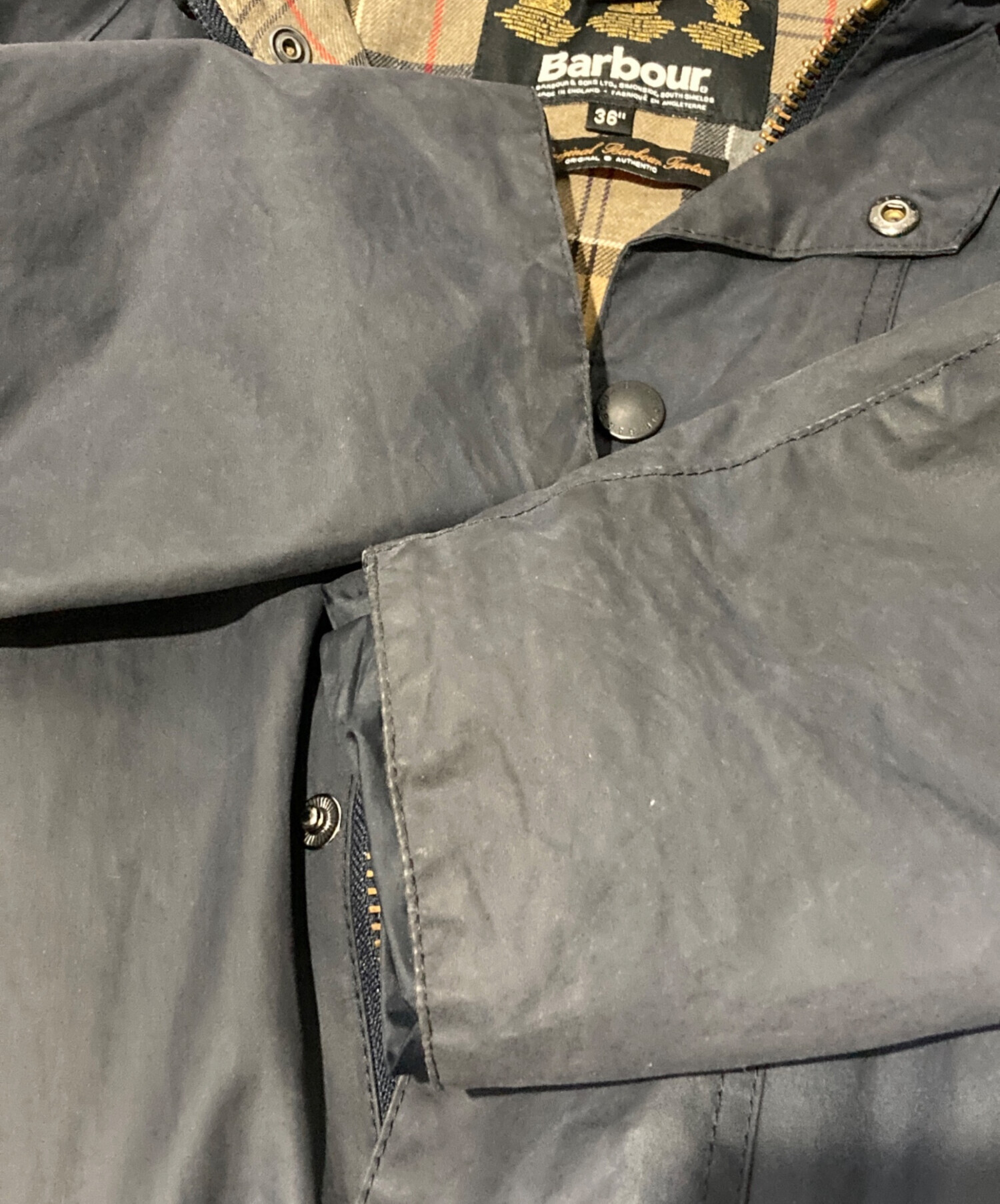中古・古着通販】Barbour (バブアー) SL BEAUFORT JACKET ネイビー 