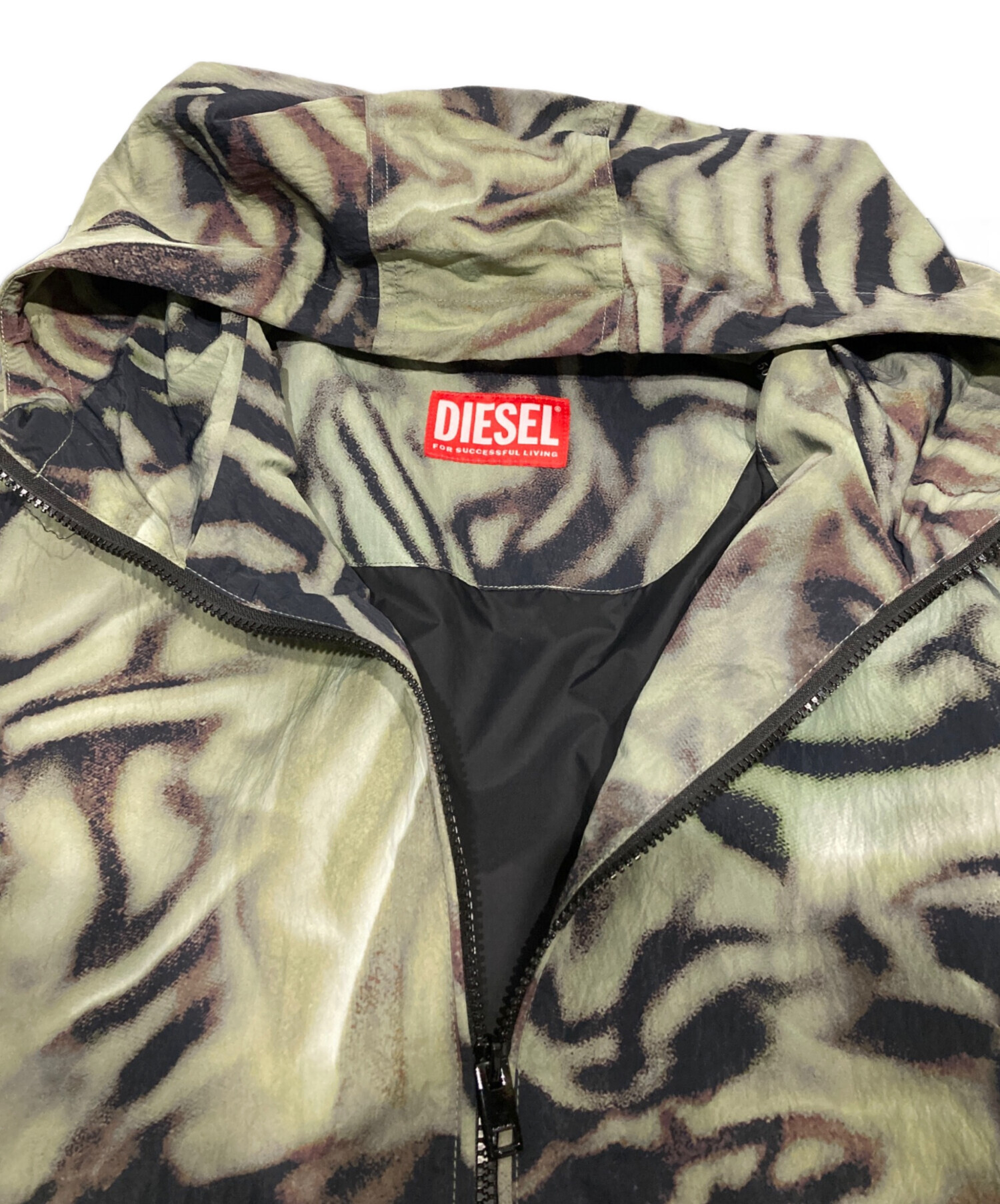 DIESEL J-LEOPOLD-ZEBRA ジャケット DIESEL J-LEOPOLD-ZEBRA ナイロンジャケット - メルカリ