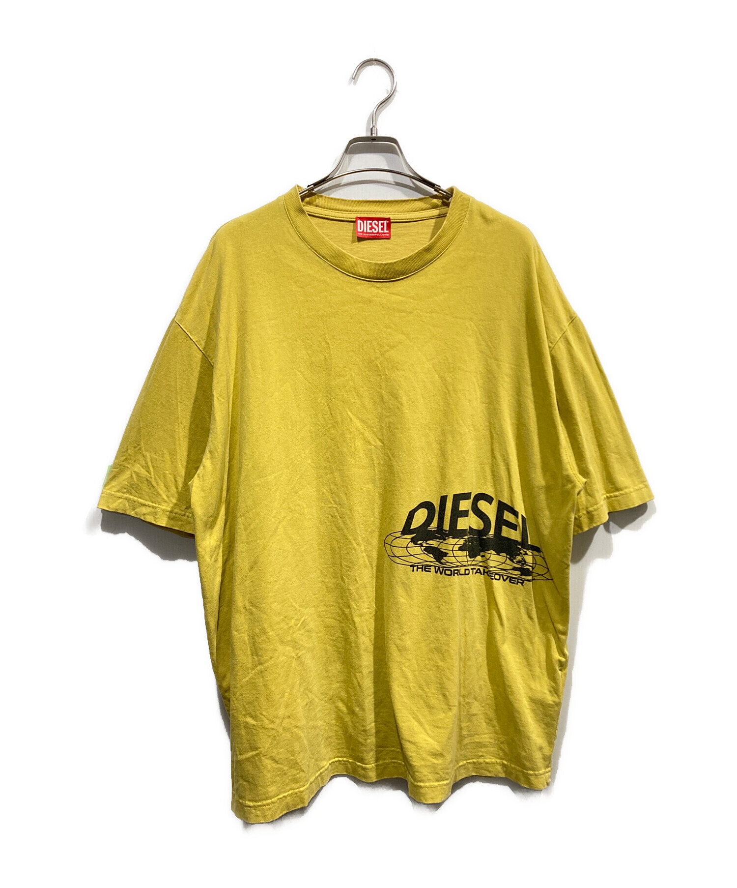 DIESEL ディーゼル Tシャツ・カットソー S 黄 【古着】【中古】【送料無料】 中古・古着通販】DIESEL (ディーゼル) T-Wash-L5 Tシャツ イエロー