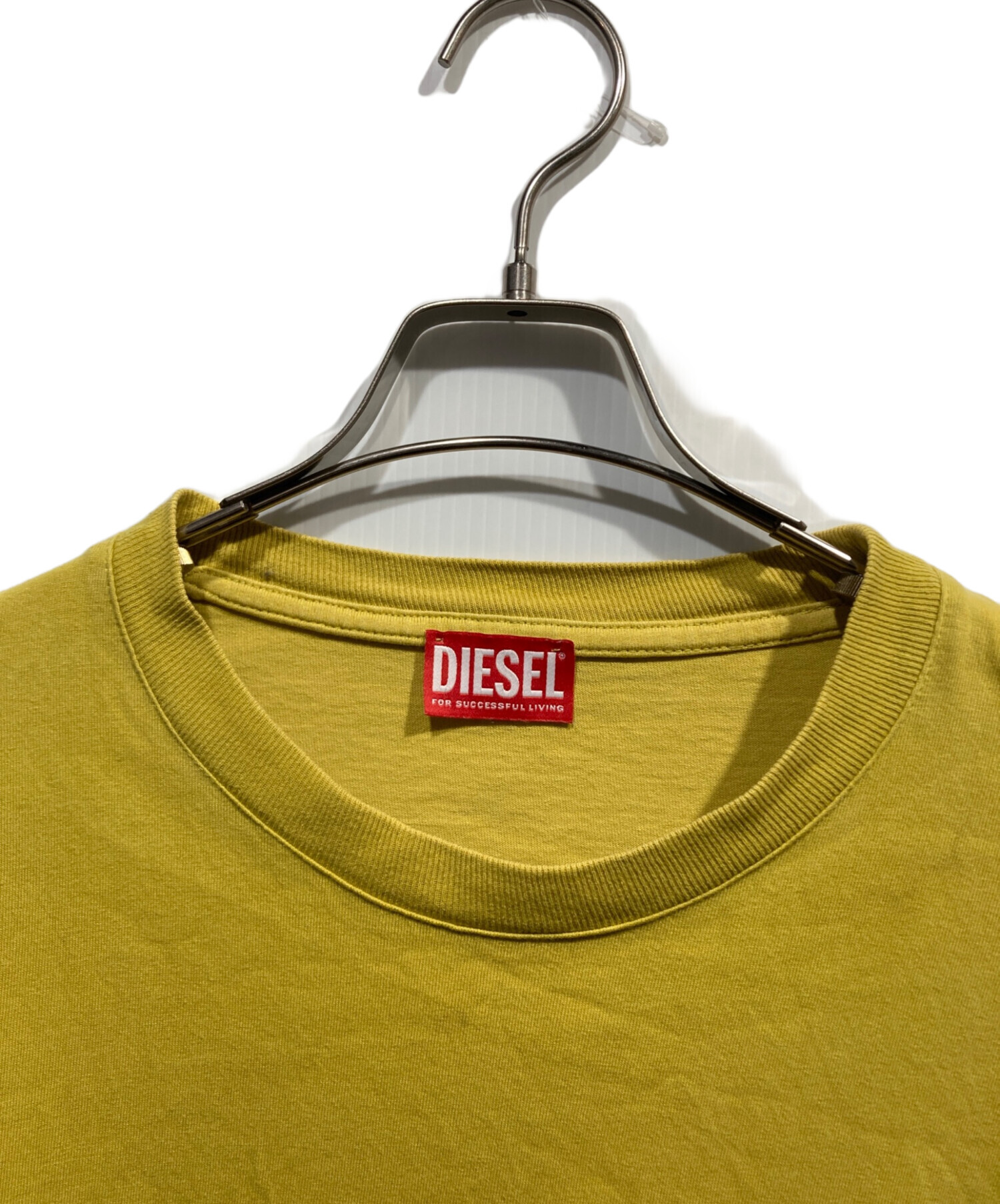 DIESEL ディーゼル Tシャツ・カットソー S 黄 【古着】【中古】【送料無料】 中古・古着通販】DIESEL (ディーゼル) T-Wash-L5 Tシャツ イエロー