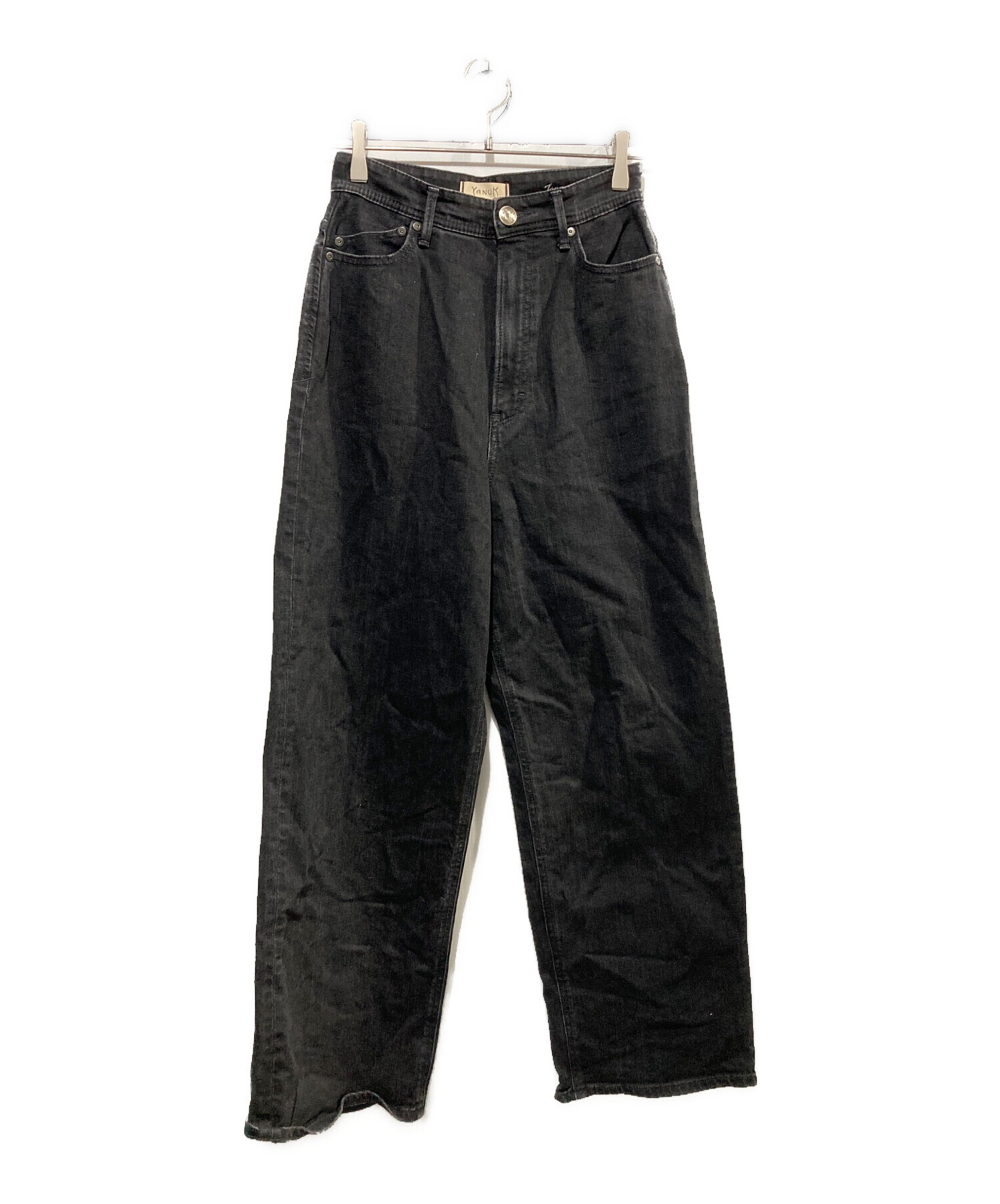 中古・古着通販】YANUK (ヤヌーク) JOANデニムパンツ ブラック サイズ