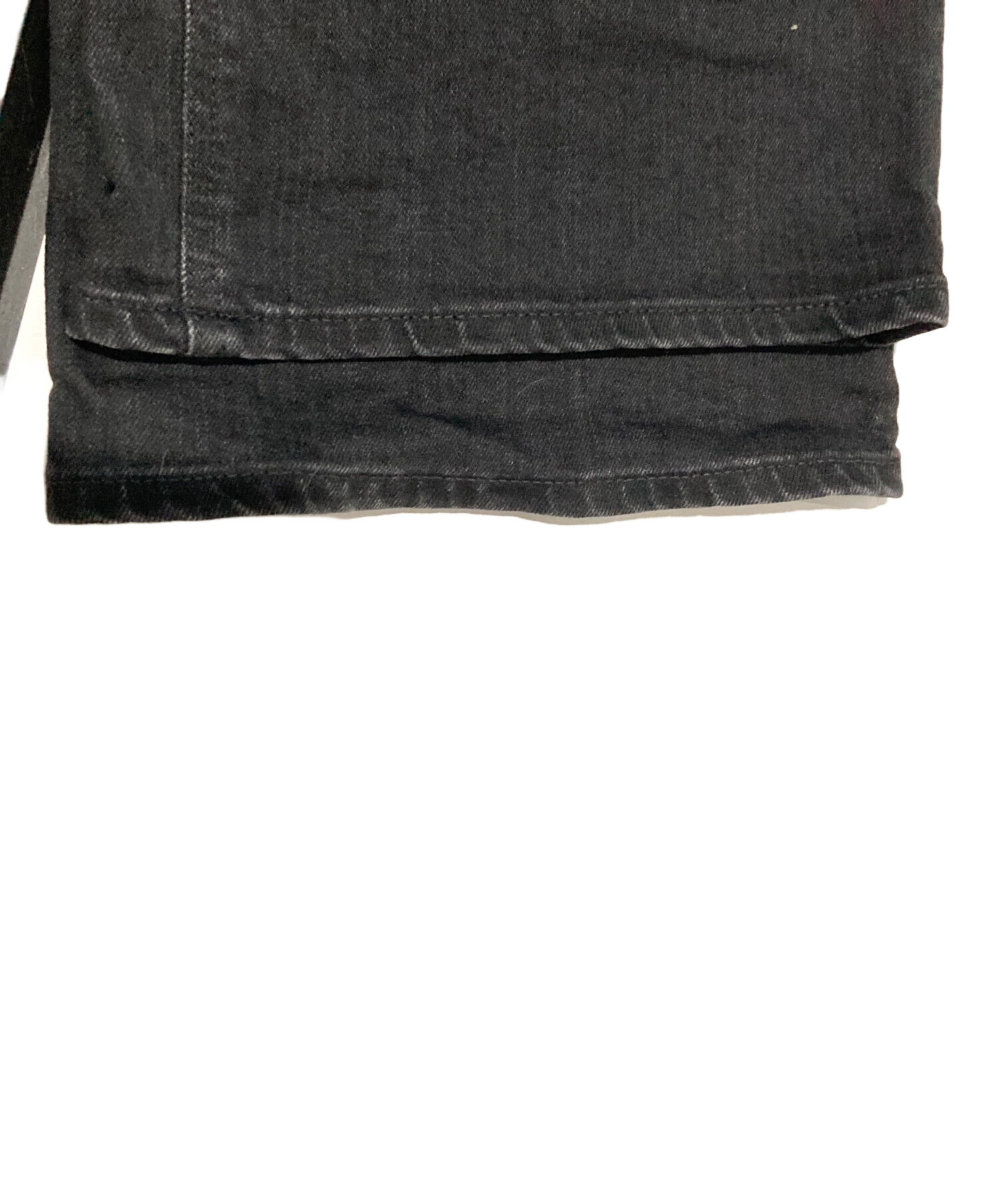 中古・古着通販】YANUK (ヤヌーク) JOANデニムパンツ ブラック サイズ