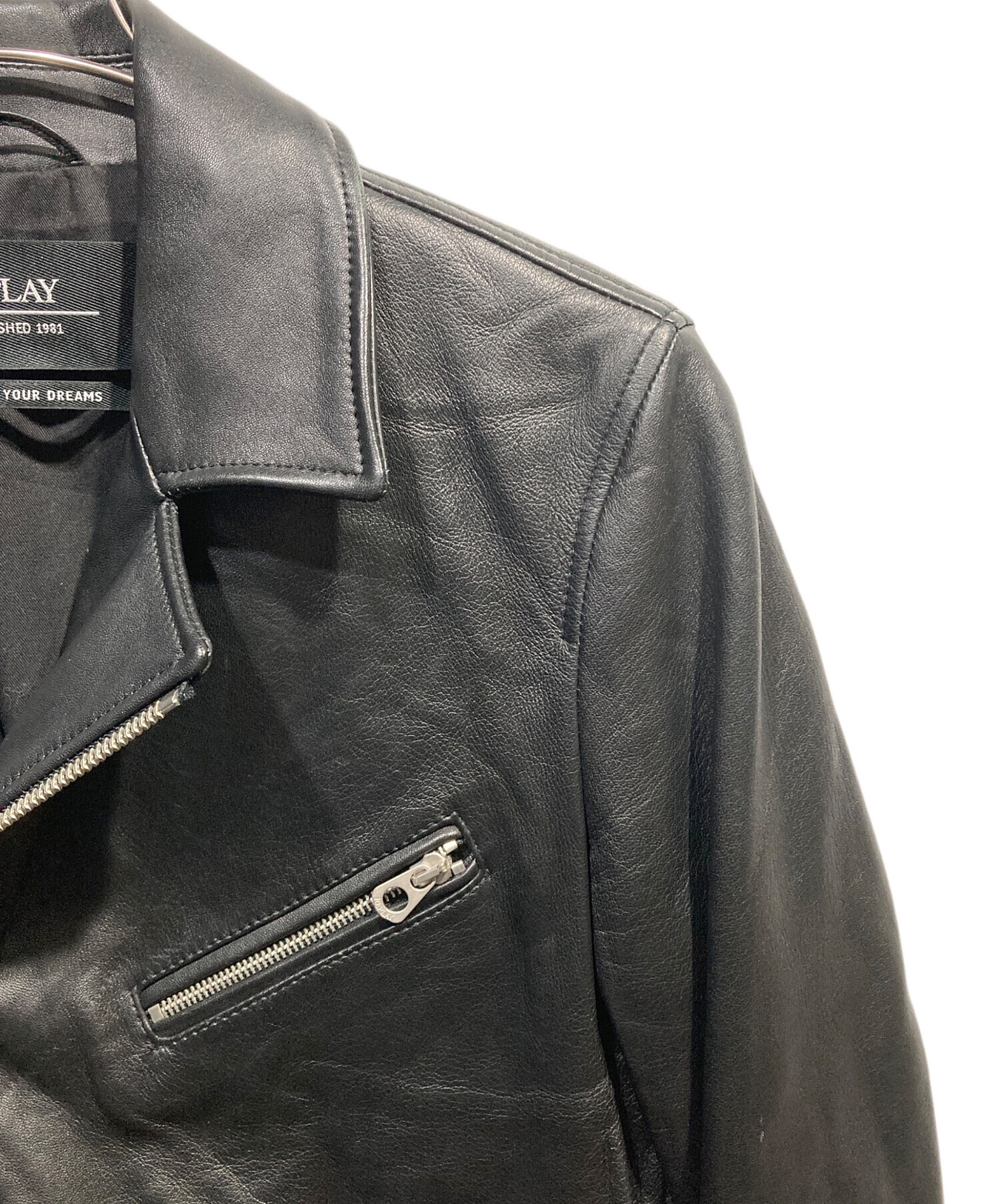 中古・古着通販】REPLAY (リプレイ) ダブルライダースジャケット