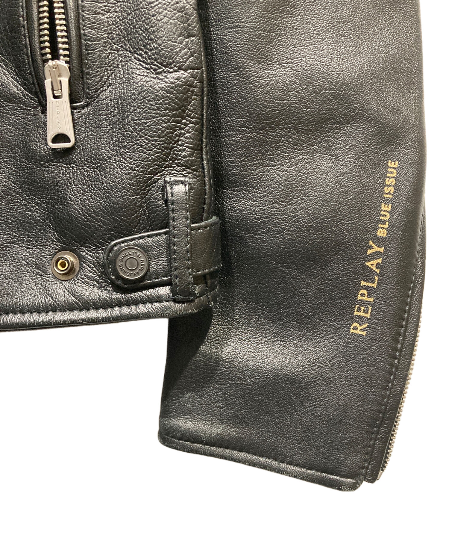 中古・古着通販】REPLAY (リプレイ) ダブルライダースジャケット