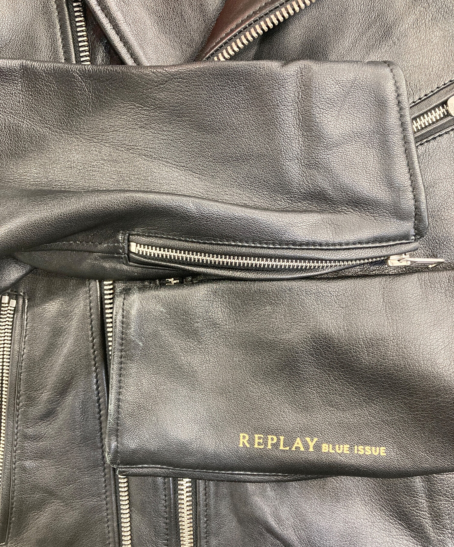中古・古着通販】REPLAY (リプレイ) ダブルライダースジャケット