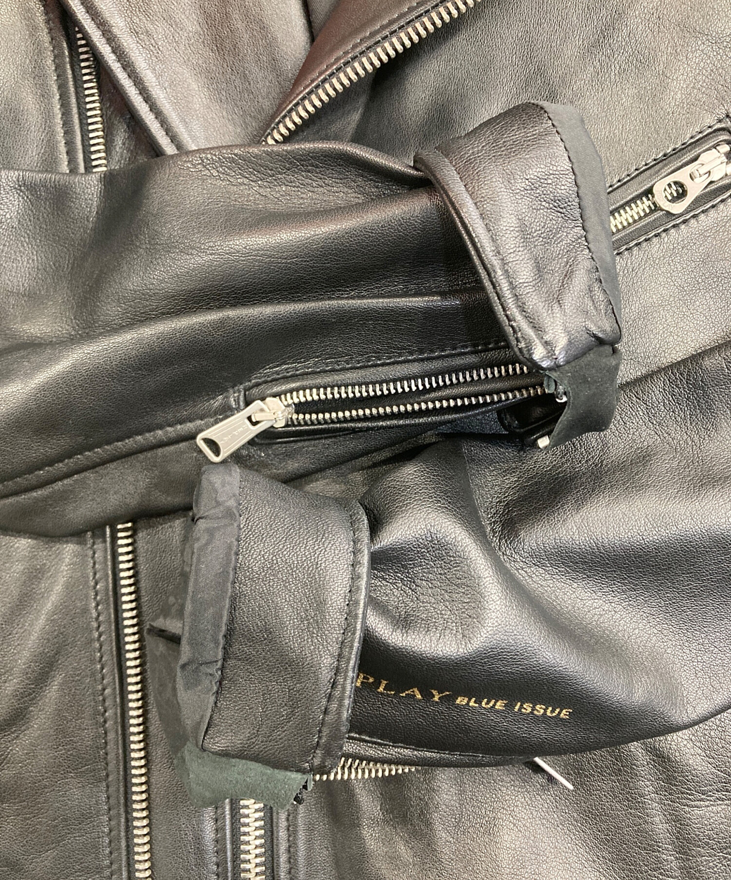 中古・古着通販】REPLAY (リプレイ) ダブルライダースジャケット