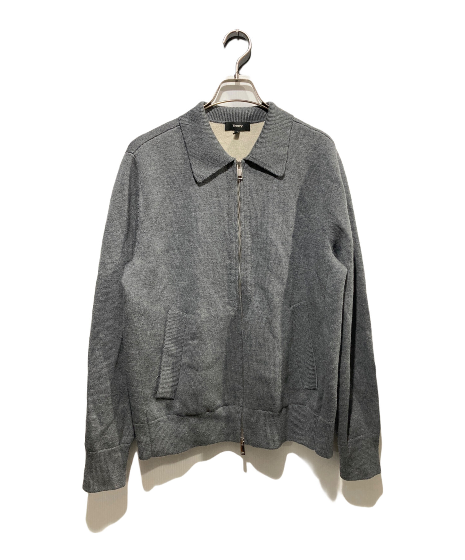 中古・古着通販】theory (セオリー) ダブルフェイスジップアップニット 