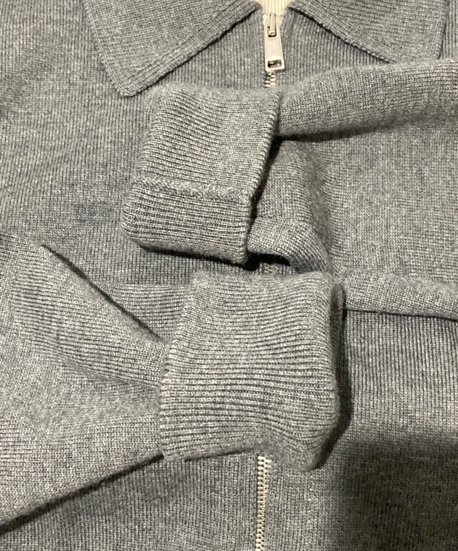 中古・古着通販】theory (セオリー) ダブルフェイスジップアップニット 