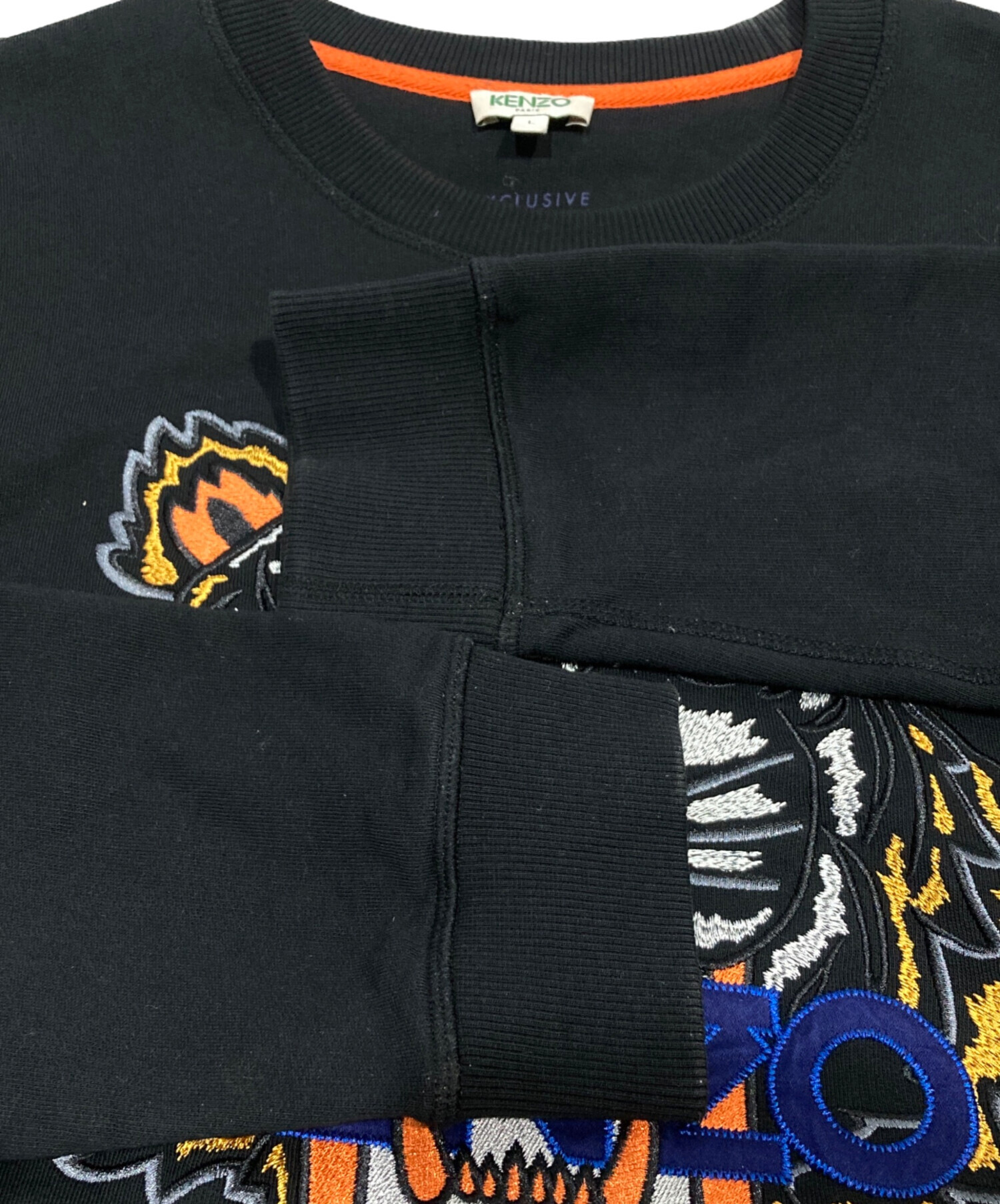 中古・古着通販】KENZO (ケンゾー) タイガー刺繍スウェット ブラック