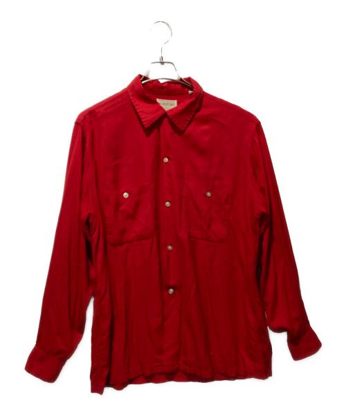 90s ARROW レーヨンシャツ レッド 90年代 中古・古着通販】ARROW (アロー) 50'S-60'S レーヨンシャツ レッド