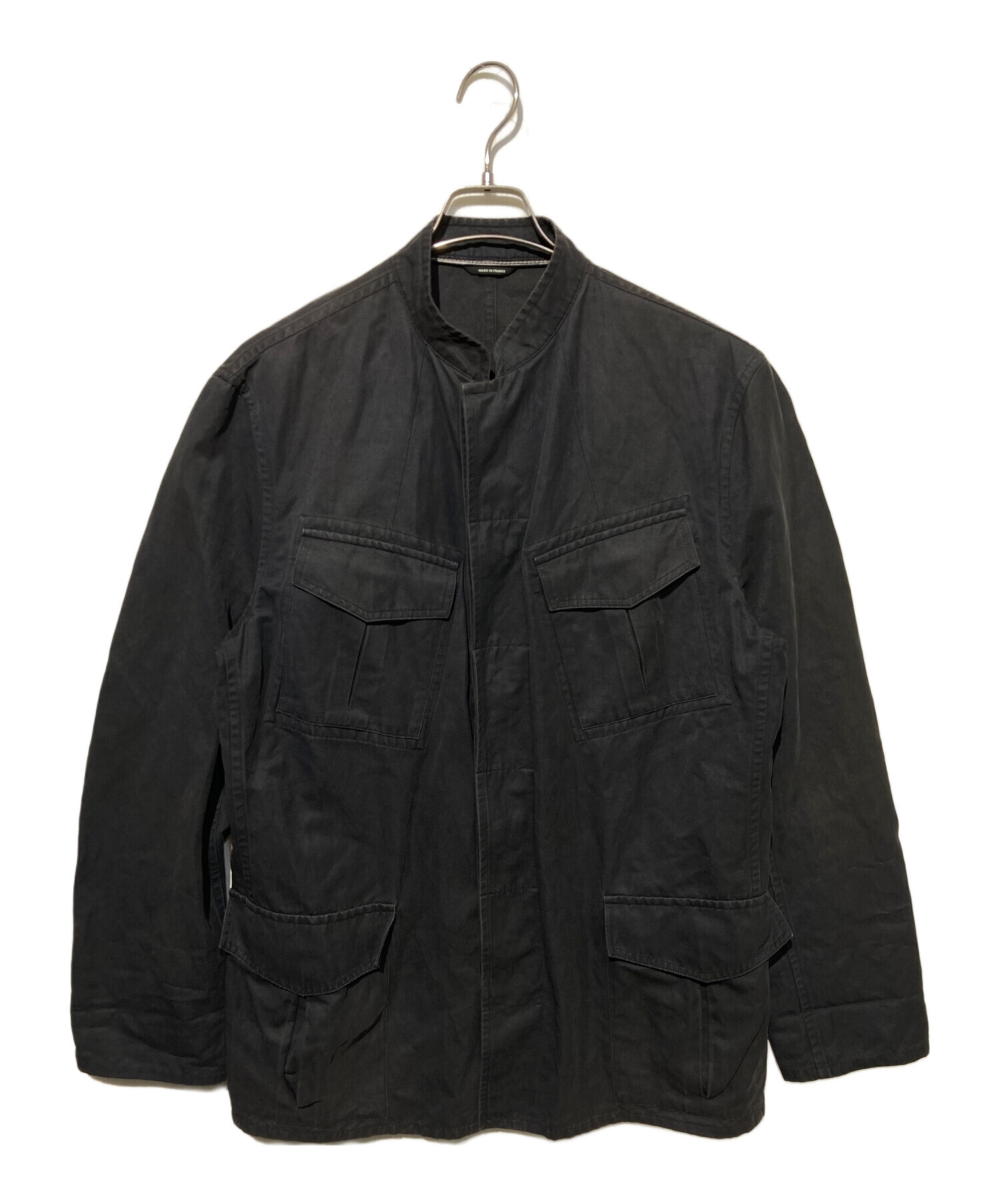 中古・古着通販】HERMES (エルメス) コットンリネンスタンドカラー