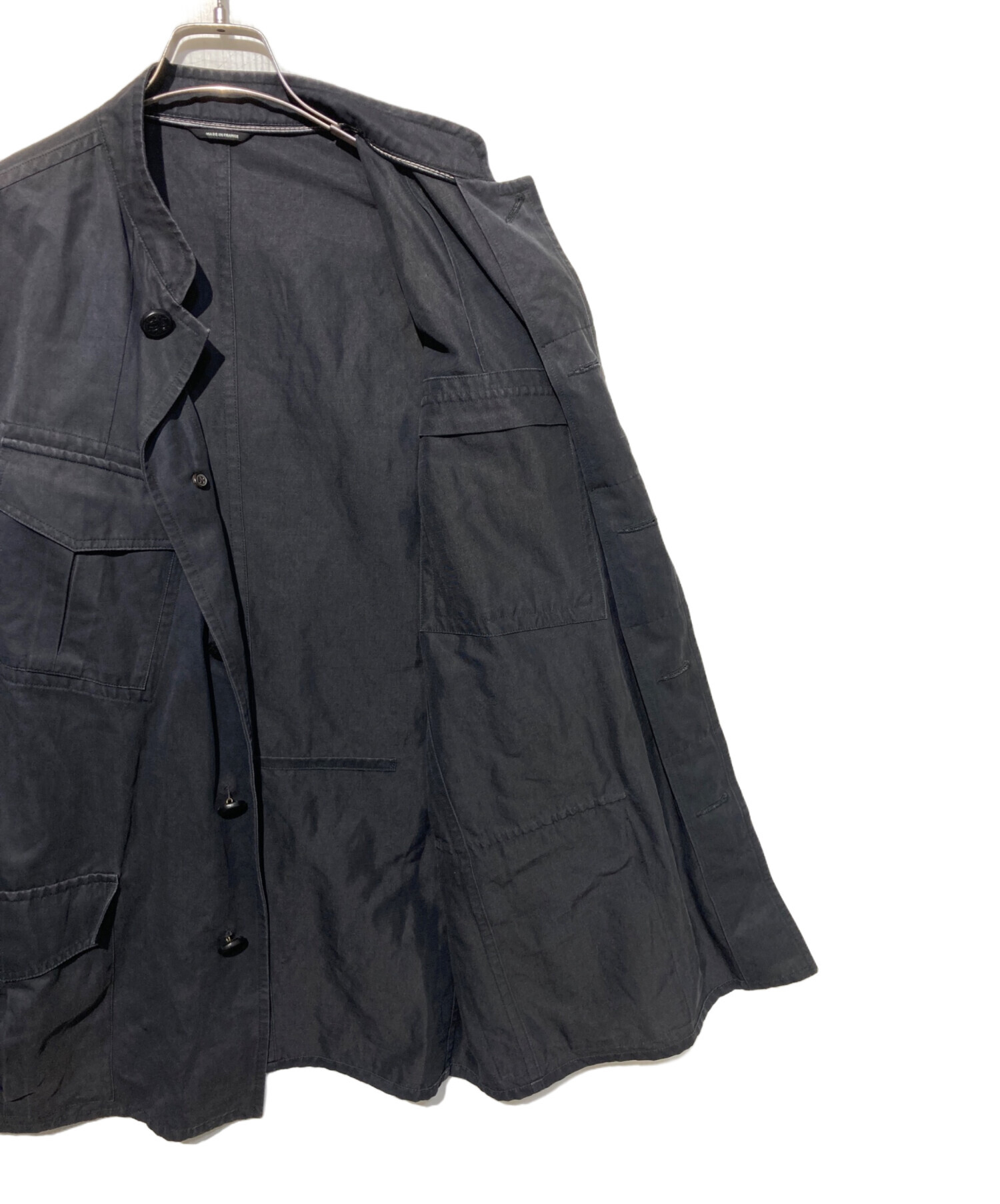 中古・古着通販】HERMES (エルメス) コットンリネンスタンドカラー