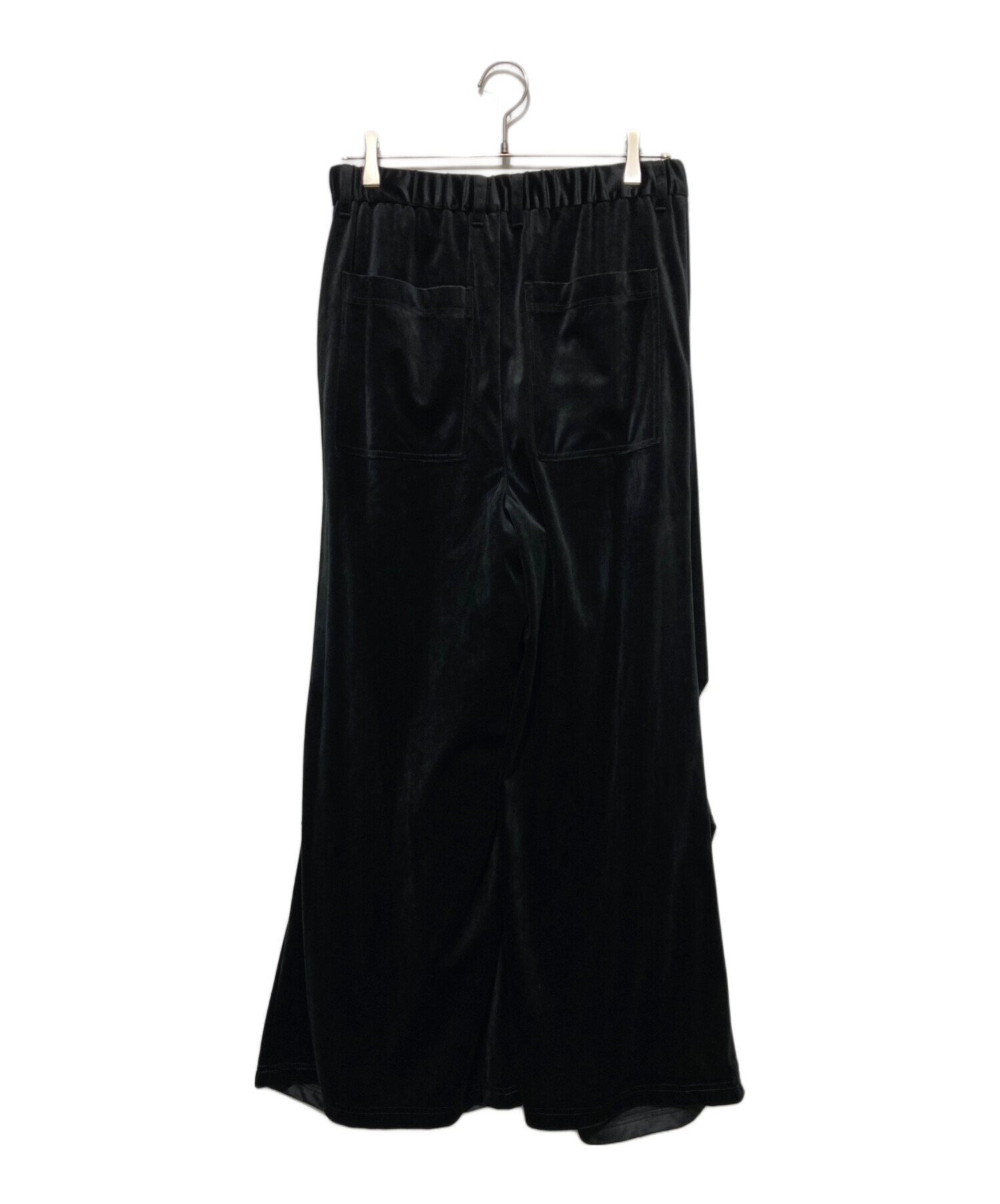中古・古着通販】TAAKK (ターク) Velvet DESIGN EASY PANTS ブラック 