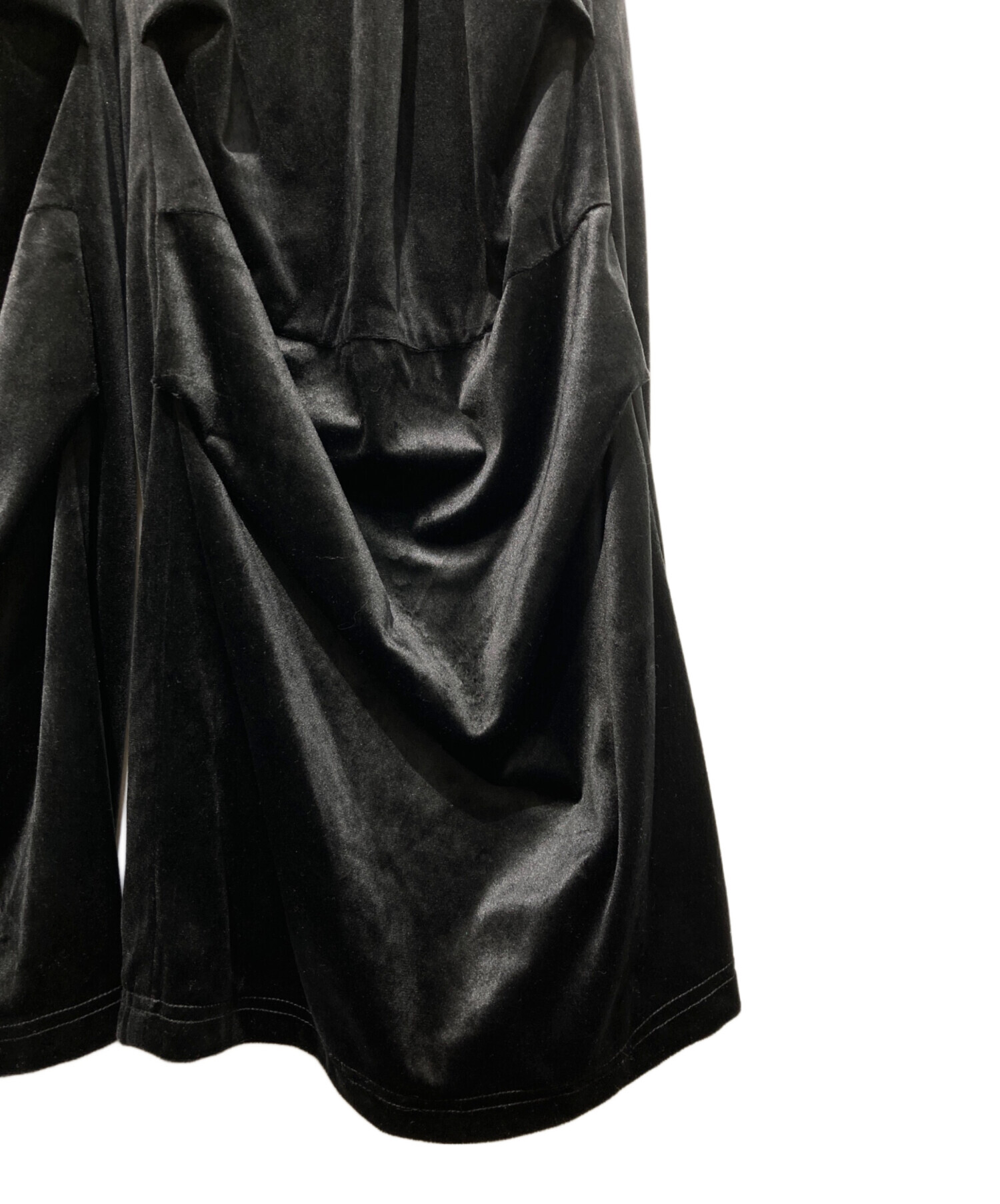 中古・古着通販】TAAKK (ターク) Velvet DESIGN EASY PANTS ブラック 
