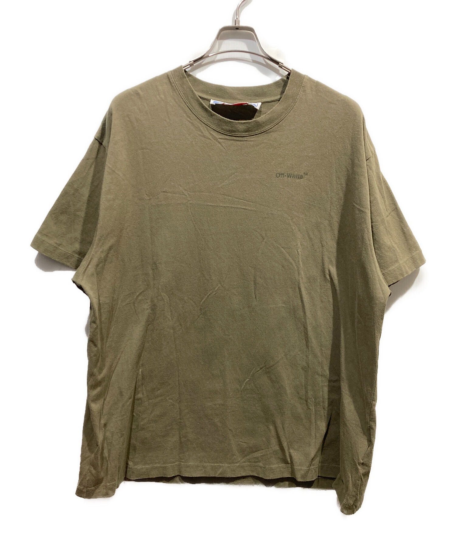 そ*ま様 値下げ！オフホワイト　バックロゴ　Tシャツ　大人気 中古・古着通販】OFFWHITE (オフホワイト) バックプリントロゴTシャツ