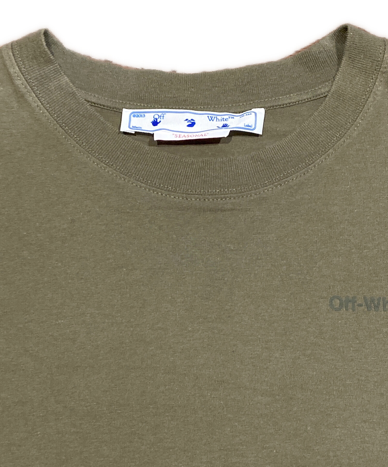 中古・古着通販】OFFWHITE (オフホワイト) バックプリントロゴTシャツ