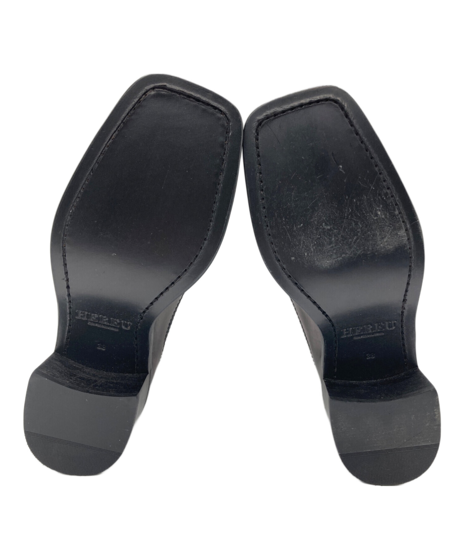 中古・古着通販】hereu (ヘリュー) Tバーストラップローファー