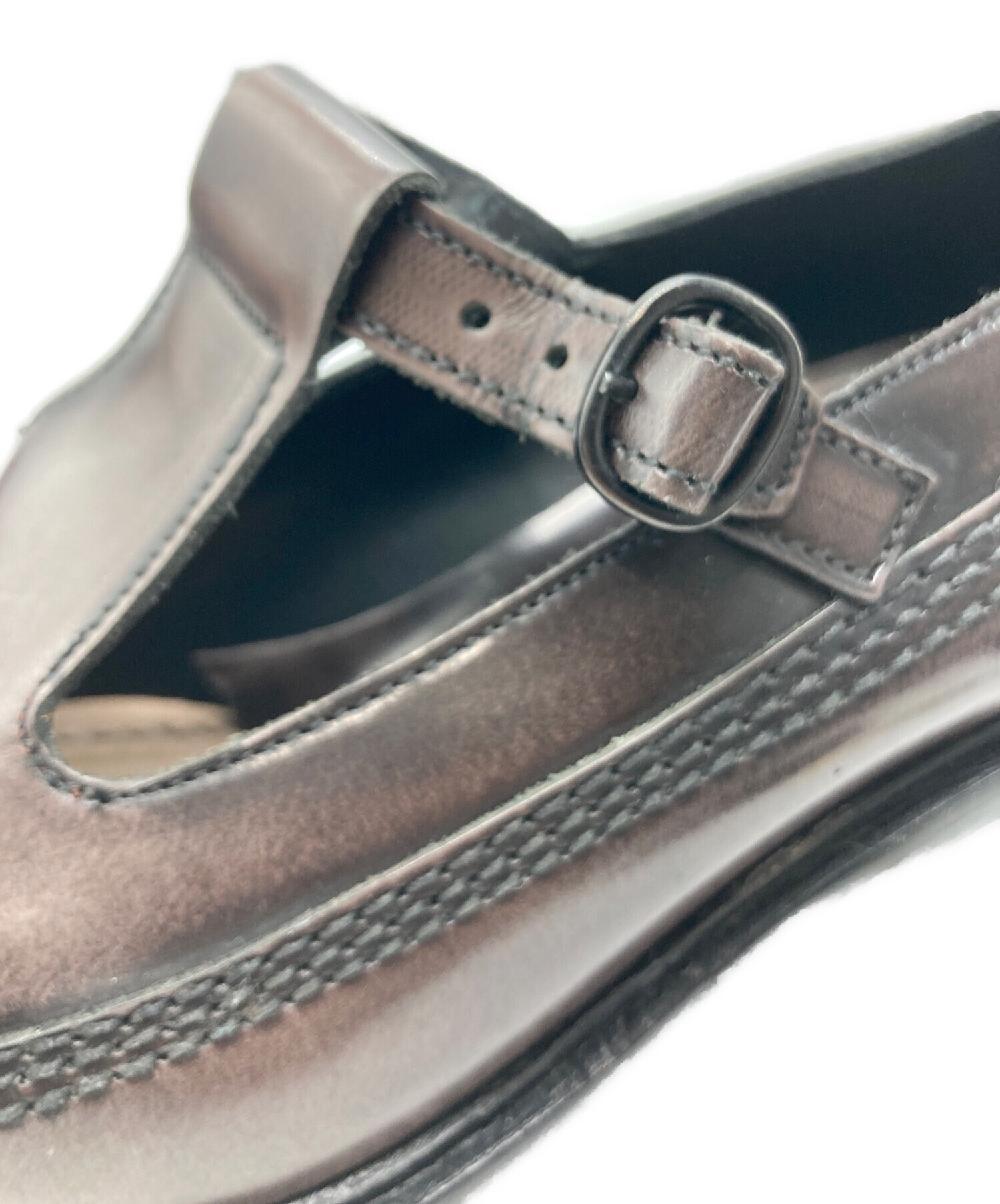 HEREU 38サイズ 中古・古着通販】hereu (ヘリュー) Tバーストラップローファー