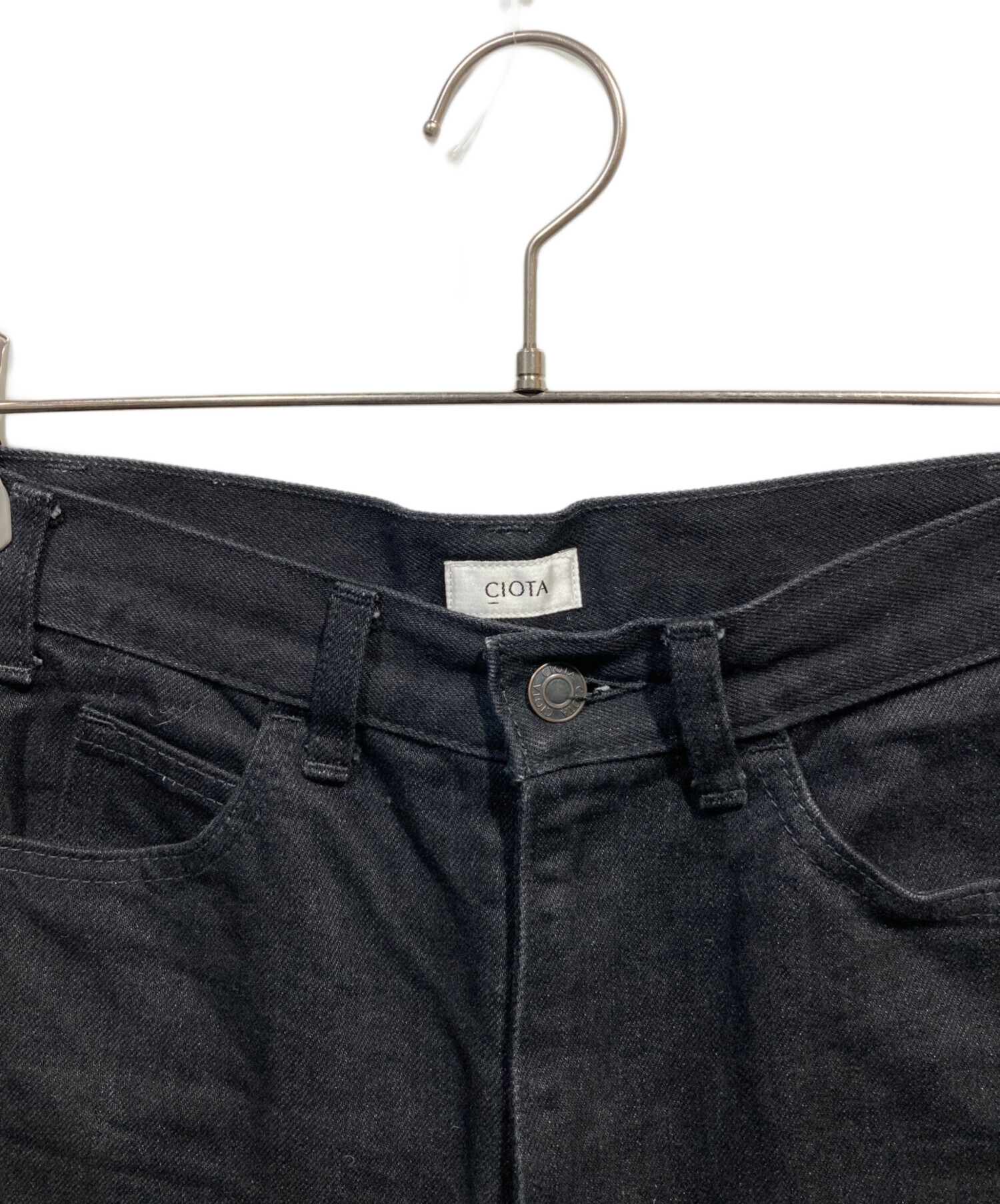 中古・古着通販】CIOTA (シオタ) デニムパンツ ブラック サイズ:SIZE