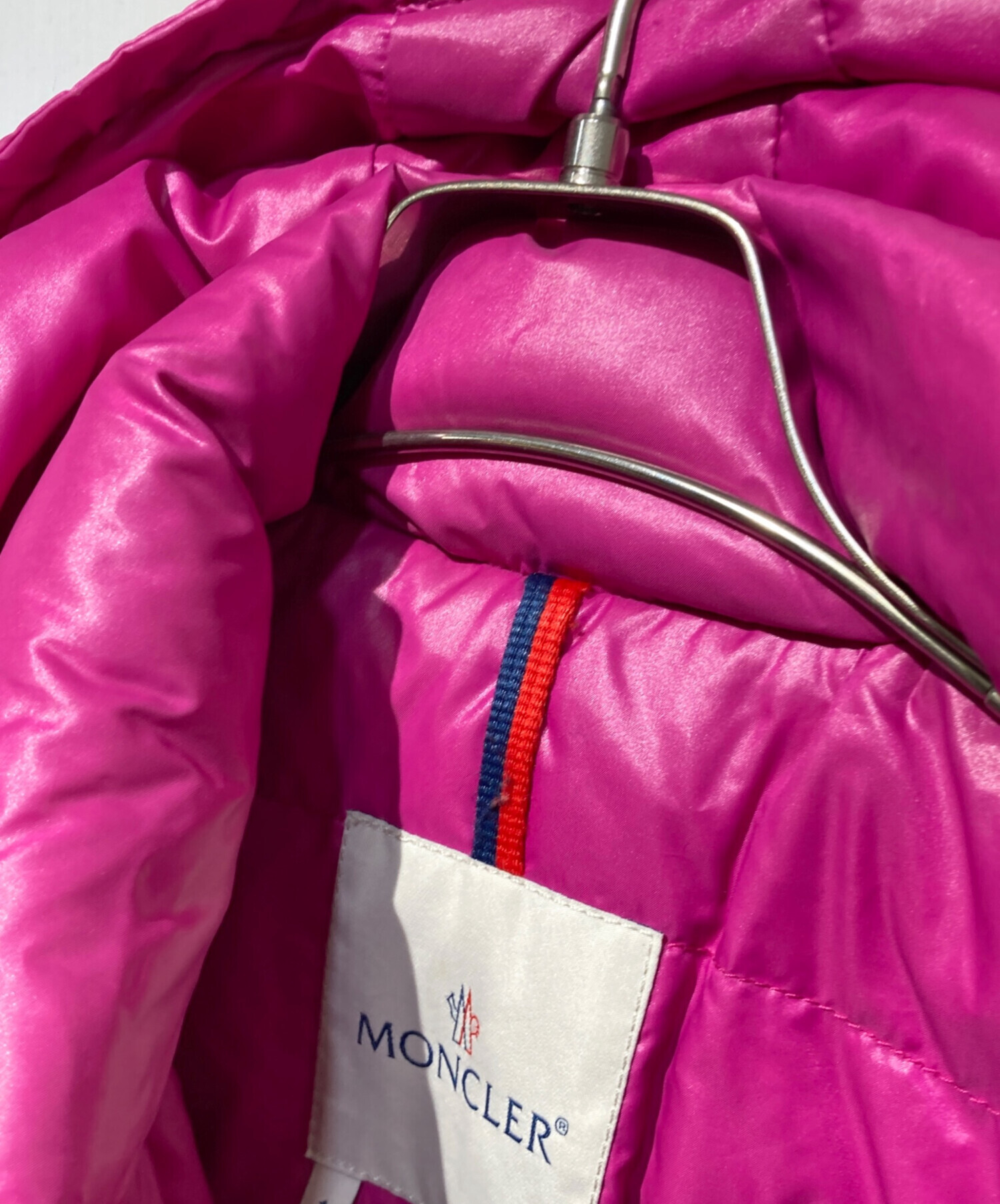 MONCLER ダウンジャケット ピンク サイズ1 中古・古着通販】MONCLER (モンクレール) ダウンジャケット ピンク