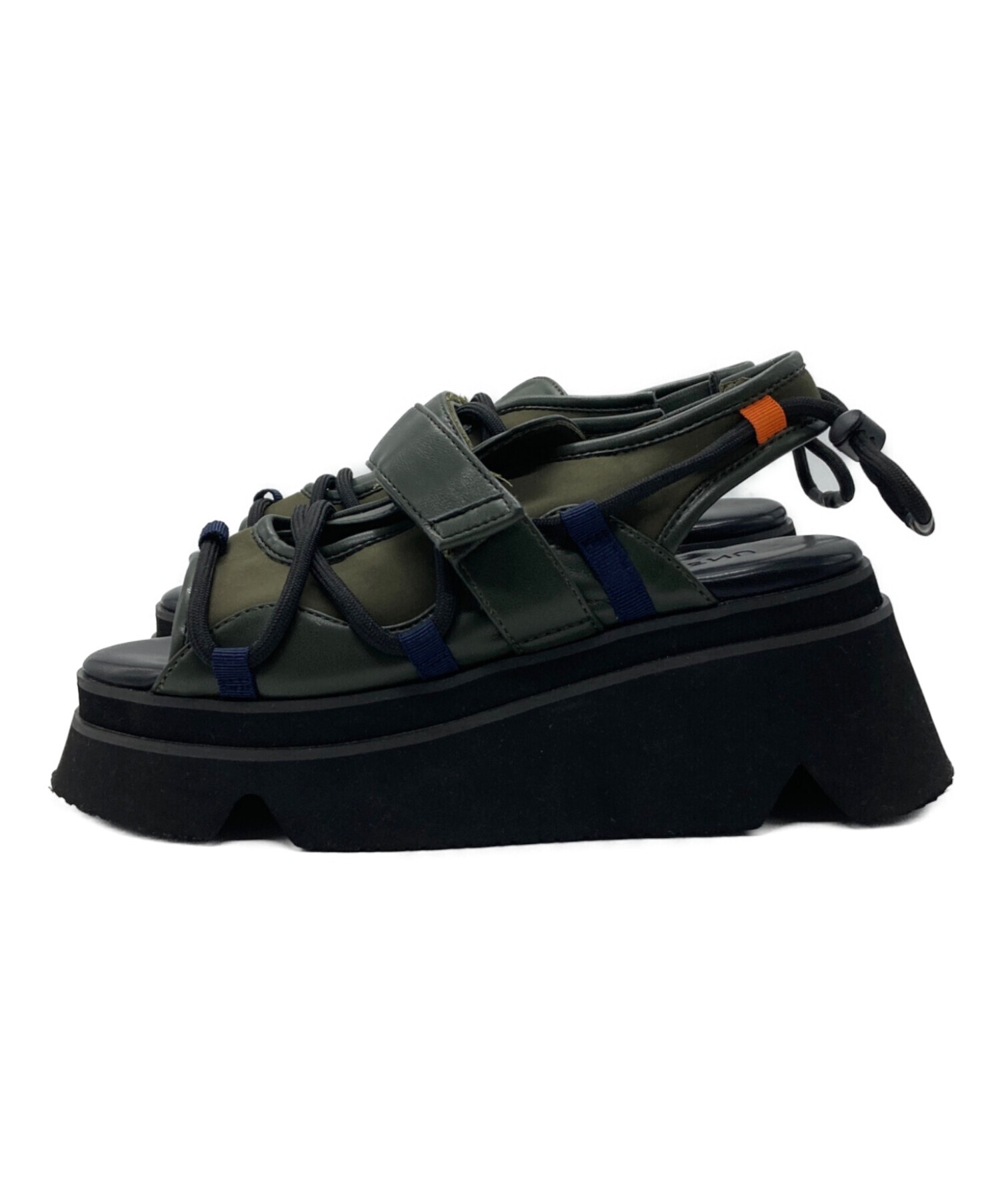 中古・古着通販】UN3D. (アンスリード) WAVE CODE VOLUME SOLE SANDALS