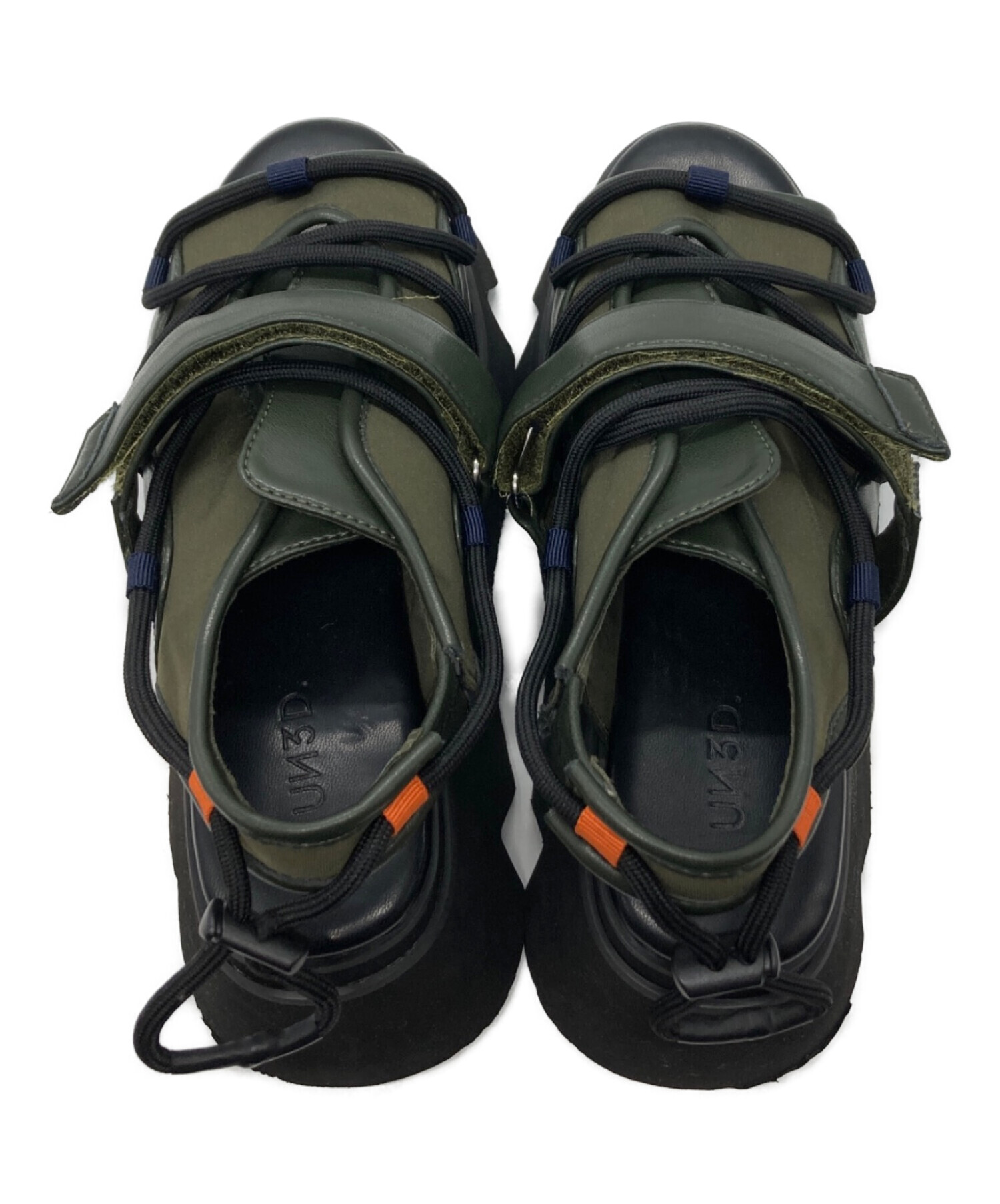 中古・古着通販】UN3D. (アンスリード) WAVE CODE VOLUME SOLE SANDALS