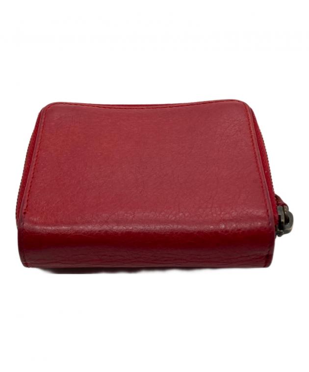 中古・古着通販】BALENCIAGA (バレンシアガ) 2つ折り財布 レッド