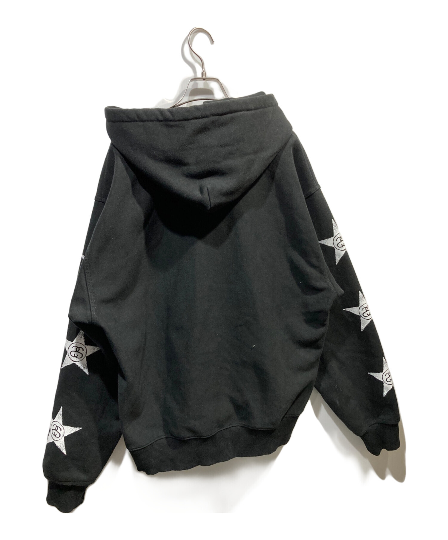中古・古着通販】stussy (ステューシー) Stars Zip Hood ブラック