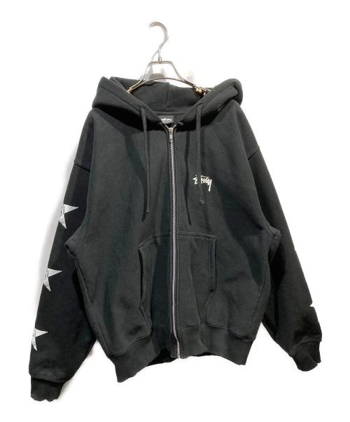 中古・古着通販】stussy (ステューシー) Stars Zip Hood ブラック