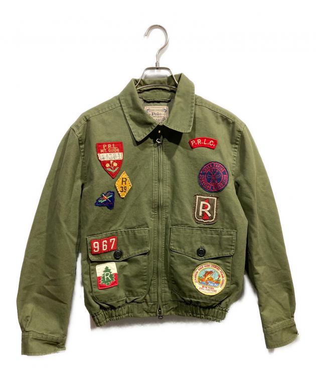 ポロラルフローレン ミリタリージャケット ワッペン カーキ M相当 中古・古着通販】POLO RALPH LAUREN (ポロ・ラルフローレン) ワッペン