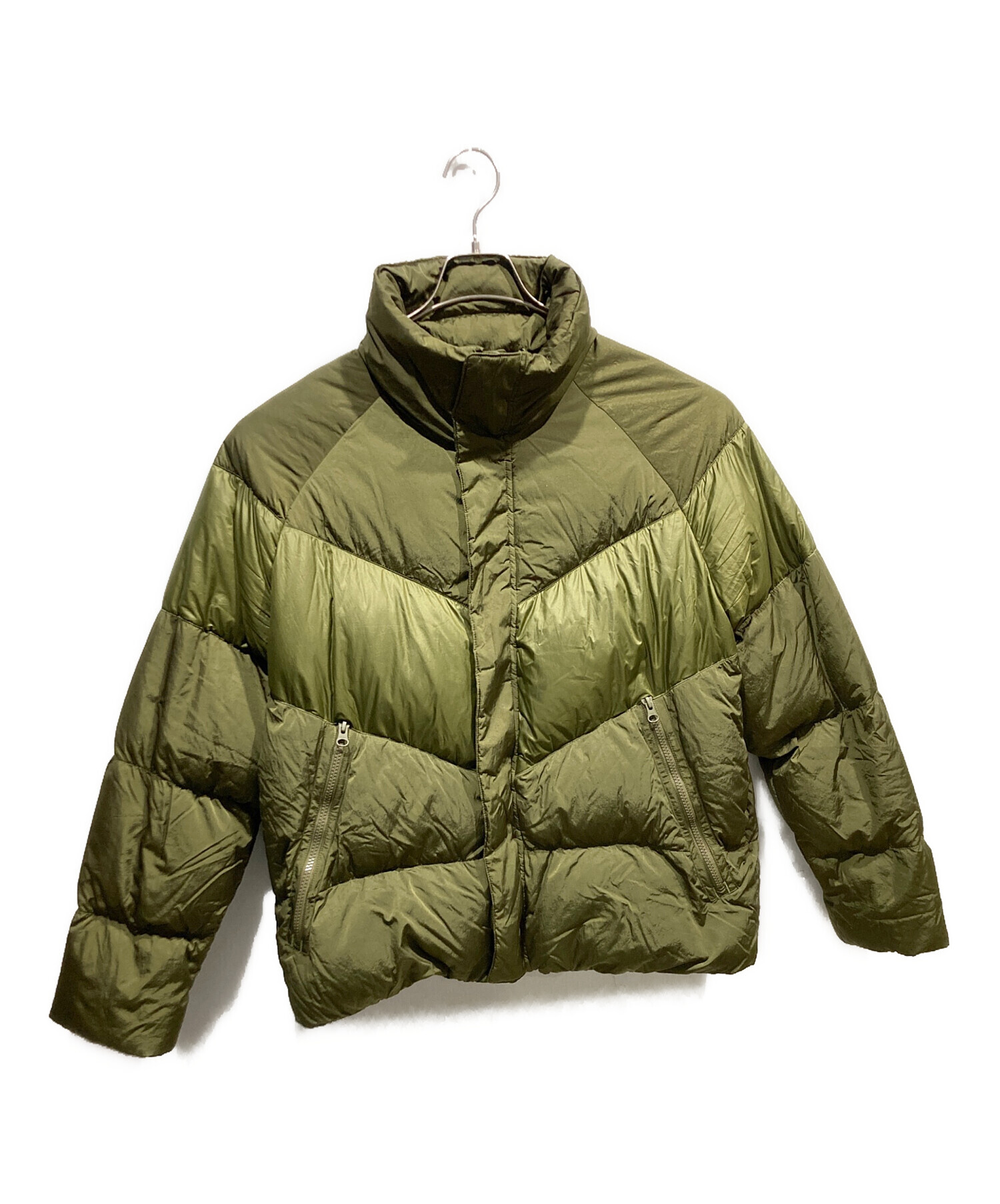 中古・古着通販】NIKE (ナイキ) ダウンジャケット カーキ サイズ:S