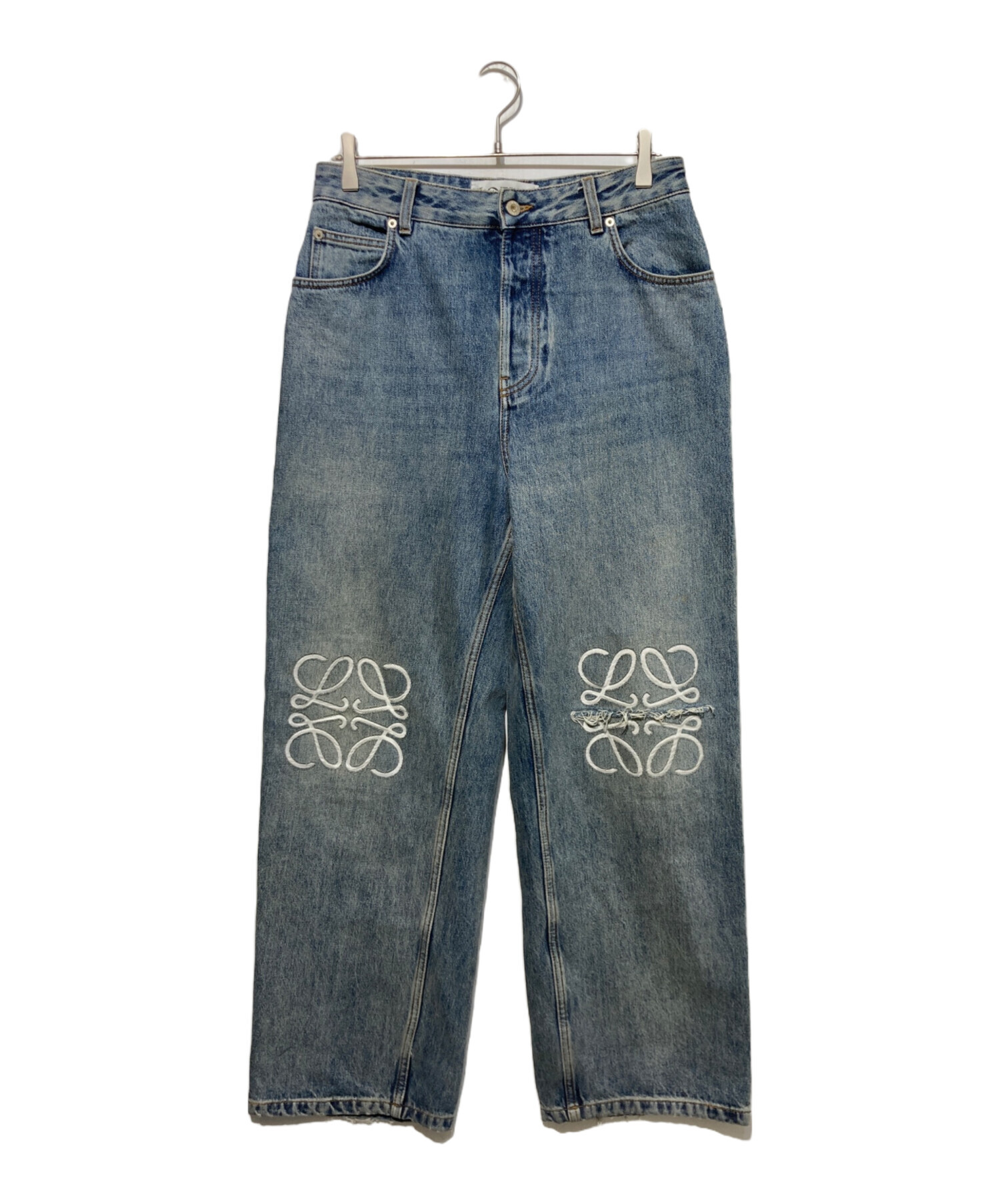 中古・古着通販】LOEWE (ロエベ) Anagram バギージーンズ インディゴ