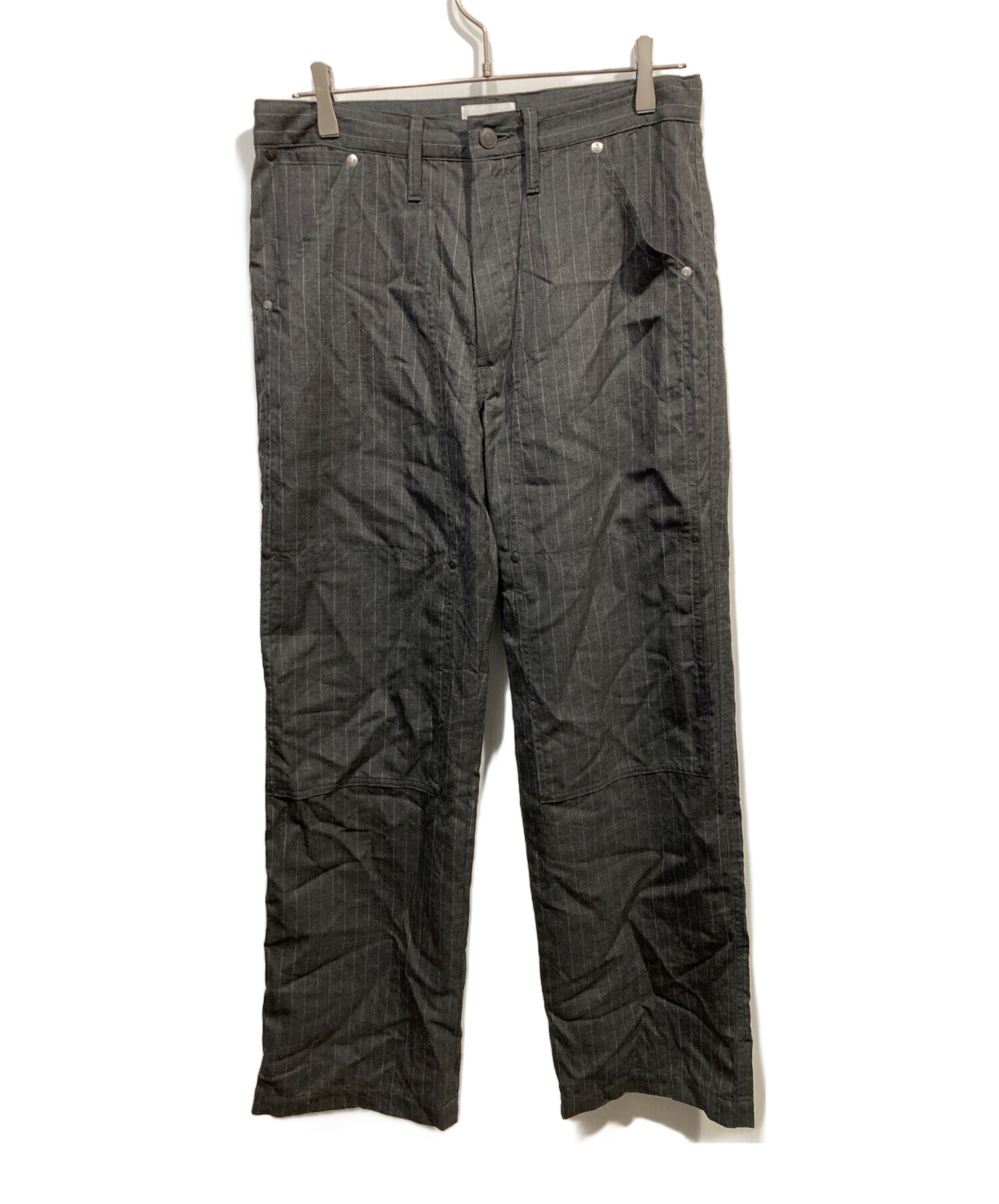 中古・古着通販】TANAKA (タナカ) WORK JEAN TROUSERS グレー サイズ