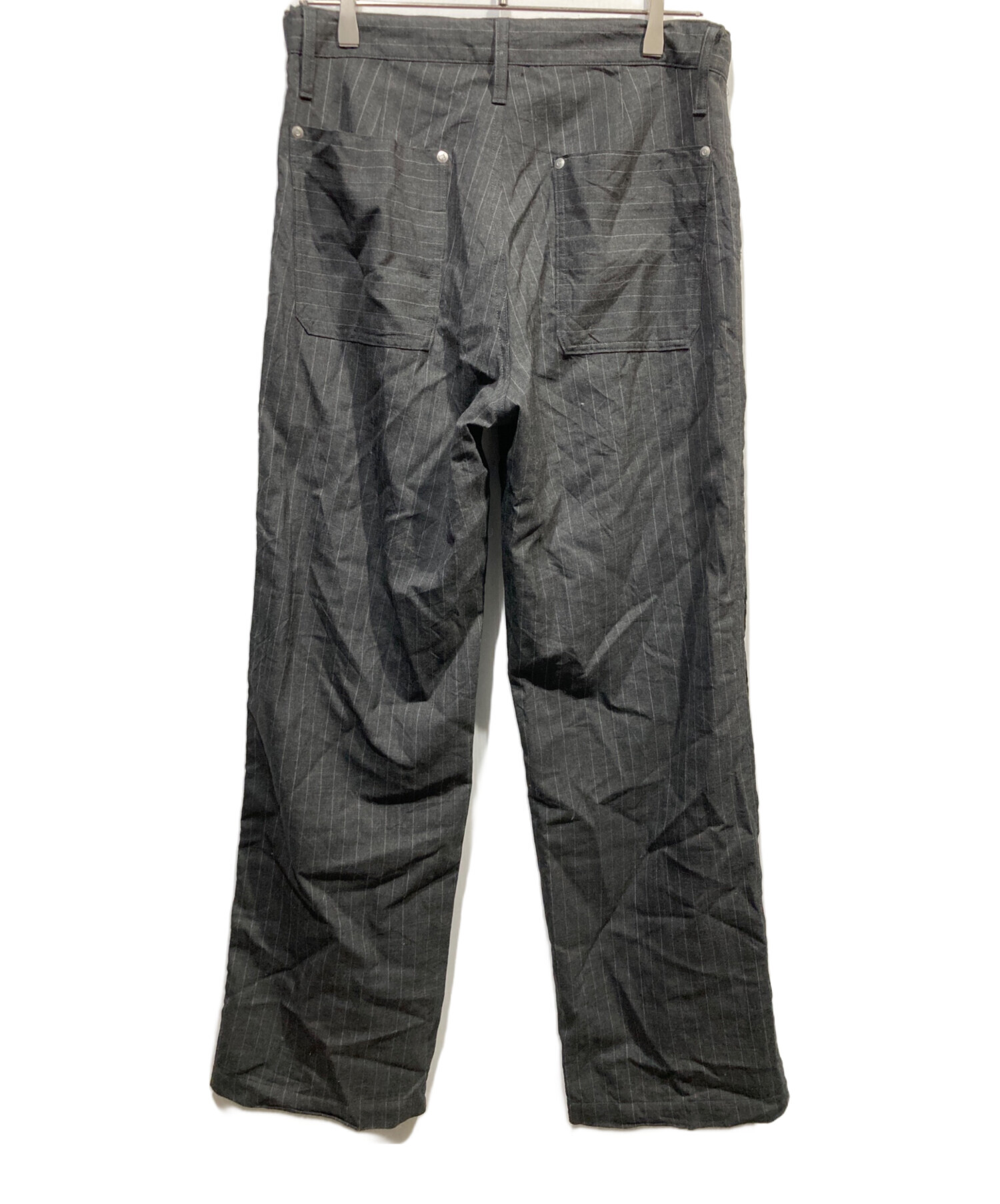 中古・古着通販】TANAKA (タナカ) WORK JEAN TROUSERS グレー サイズ 