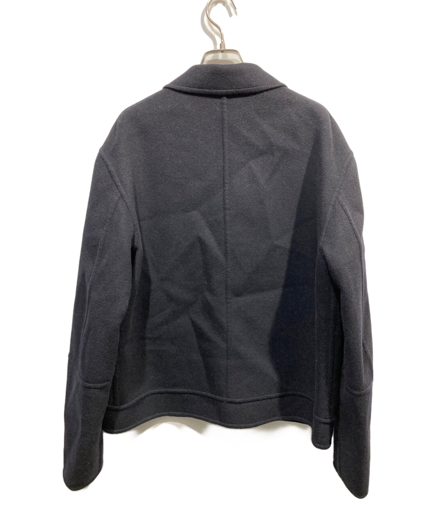 中古・古着通販】ami (アミ) ウールカシミヤ混ジャケット ネイビー 