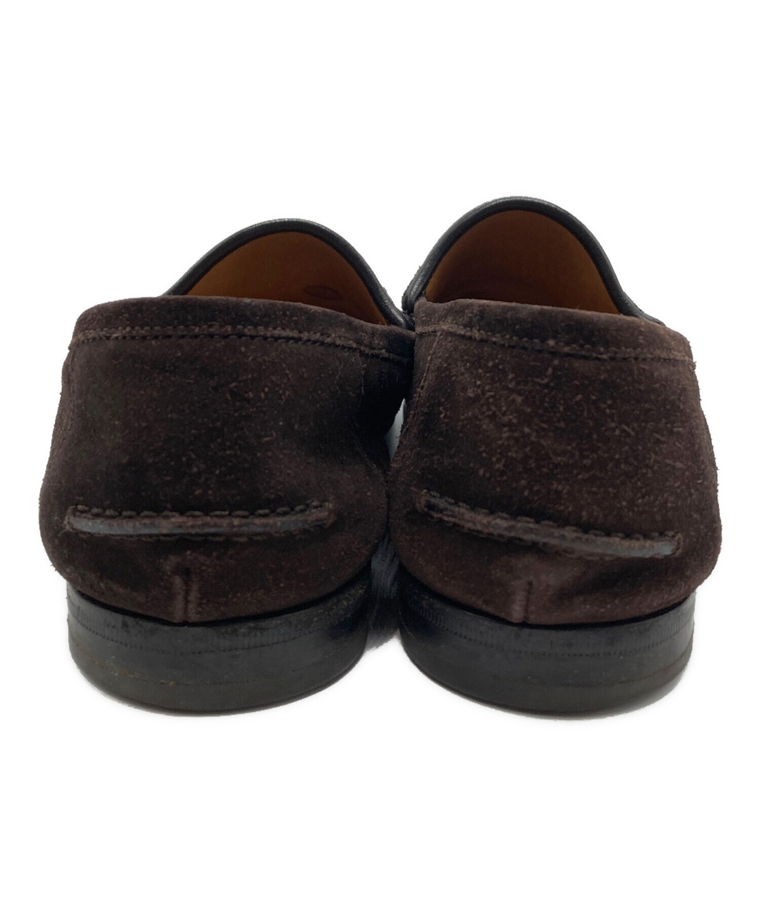 中古・古着通販】GUCCI (グッチ) スエードピットローファー ブラウン