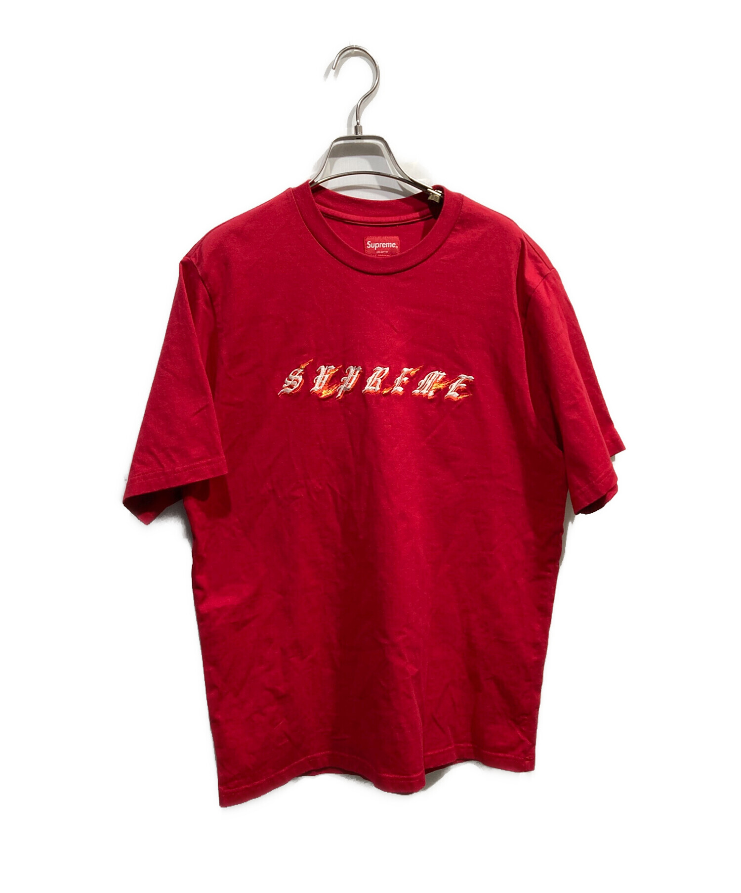 中古・古着通販】Supreme (シュプリーム) Flames S/S Top レッド 
