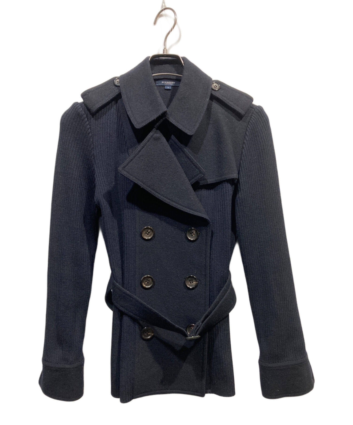 カシミヤ混【美品】BURBERRY LONDON ゲームジャケット L 日本製 