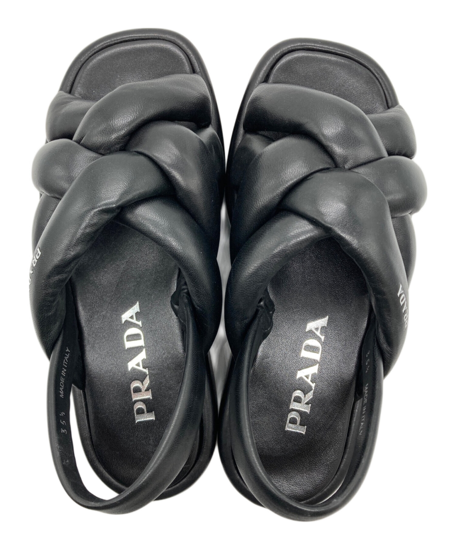中古・古着通販】PRADA (プラダ) ナッパレザープラットフォーム