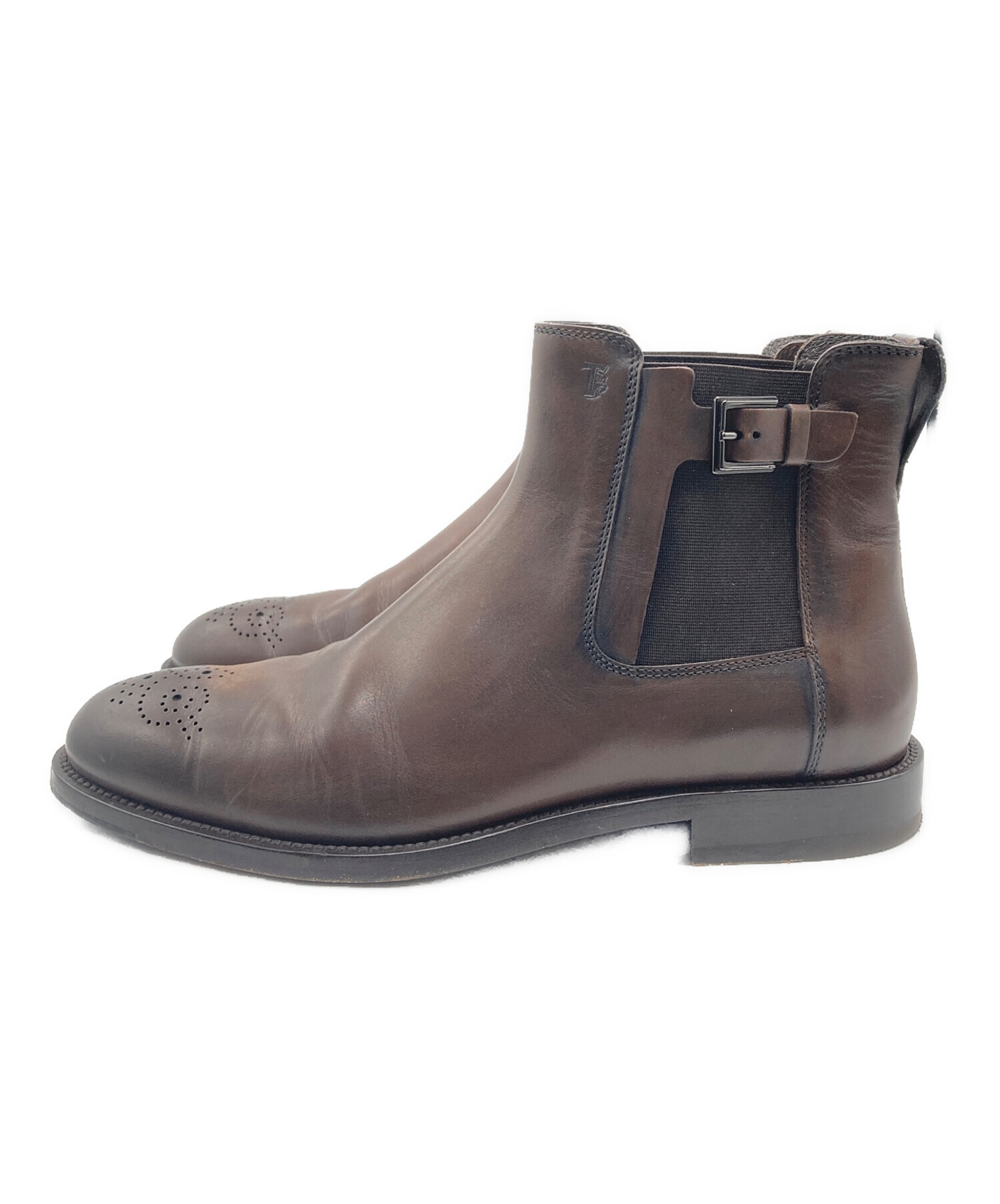 中古・古着通販】TOD'S (トッズ) サイドゴアブーツ ブラウン サイズ