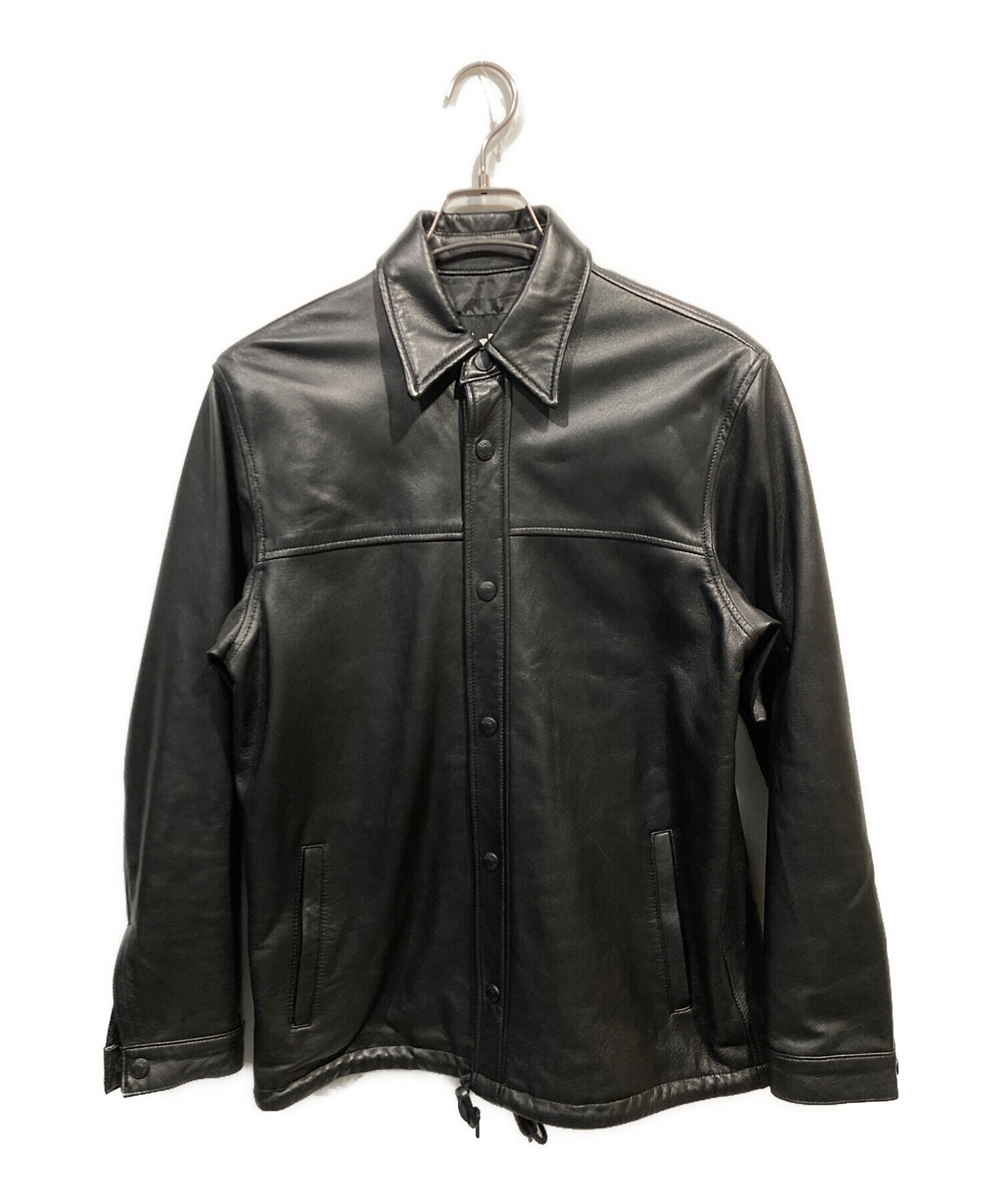 【新品同様】SCHOTT SHEEP COACH JACKET 羊革 ブラックM 中古・古着通販】Schott (ショット) SHEEP COACH JACKET ブラック