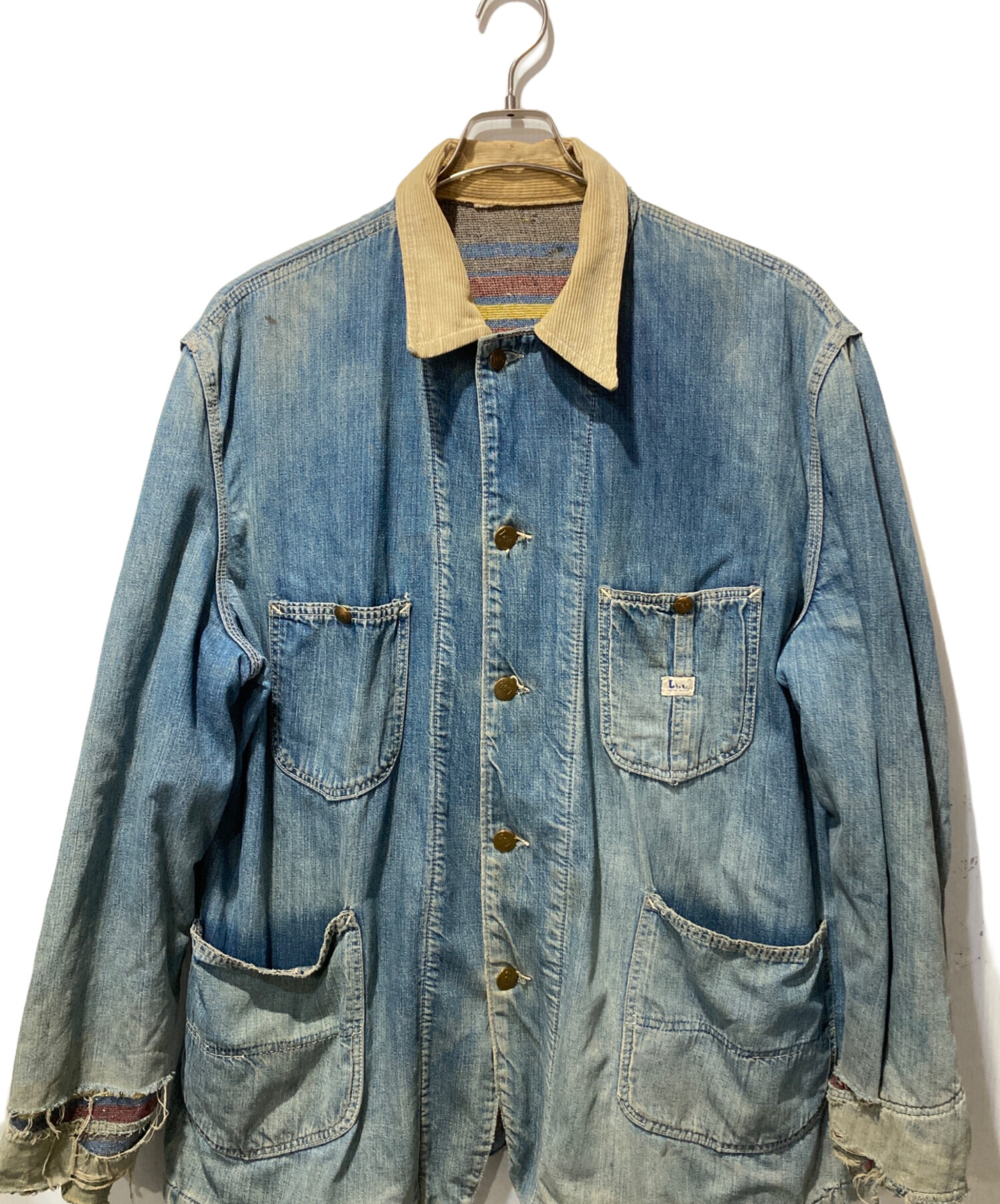 Leeリーデニムジャケットカバーオールインディゴブルー金ボタンアメカジ古着S 中古・古着通販】LEE (リー) STANDARD CALIFORNIA (スタンダード