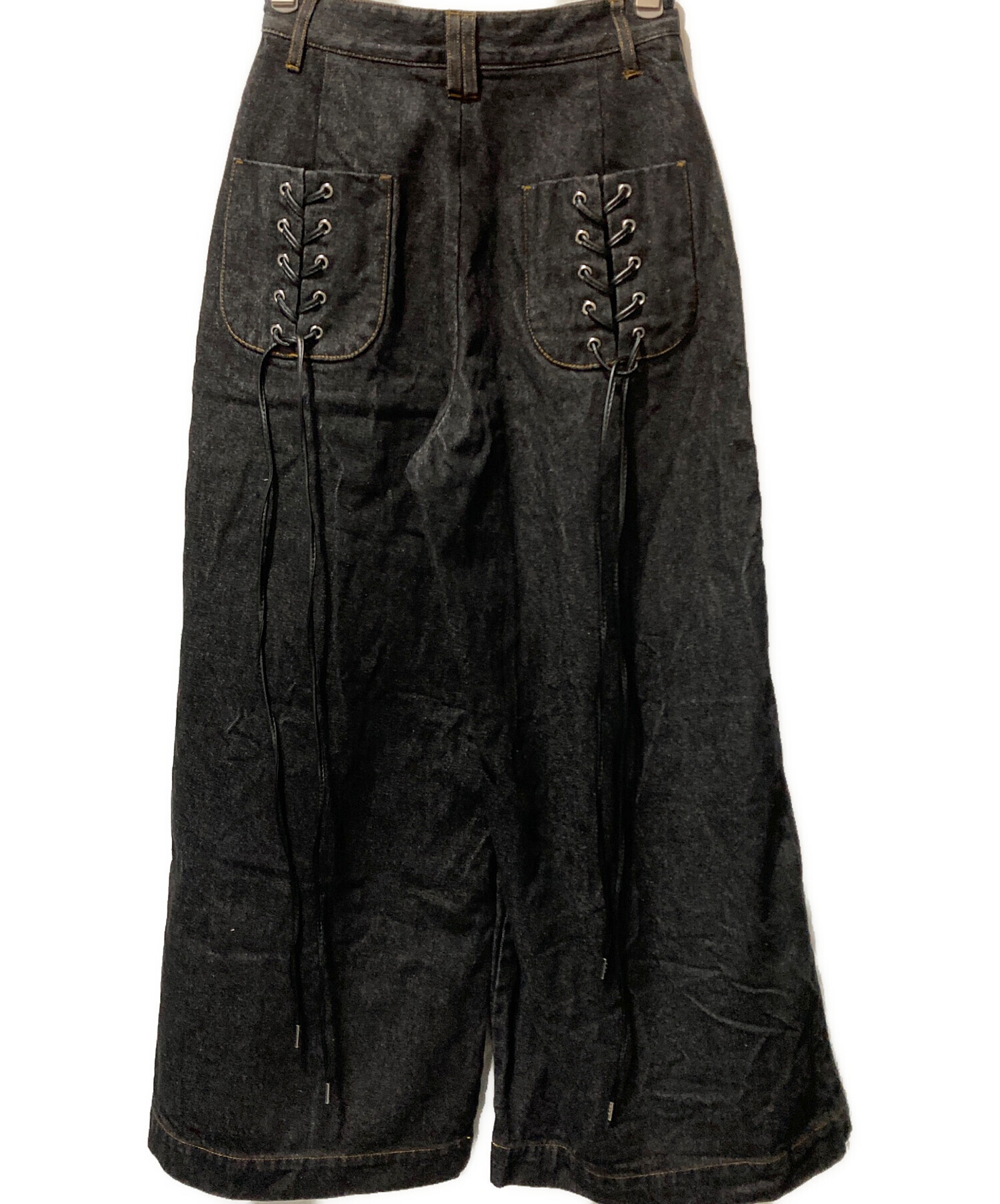 中古・古着通販】PAMEO POSE (パメオポーズ) Laces-up Denim Baggy