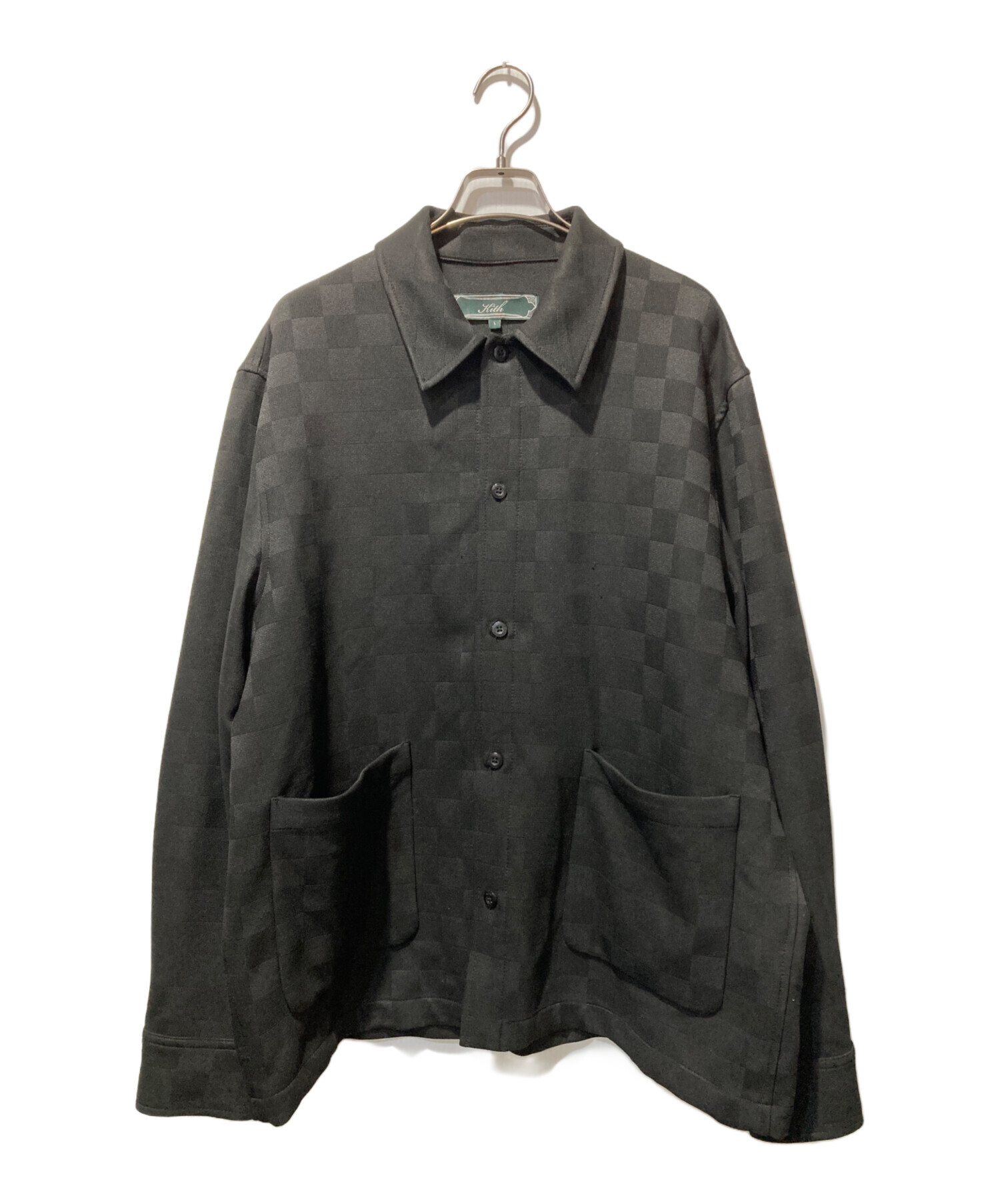 中古・古着通販】KITH (キス) Boxy Collared Overshirt ブラック