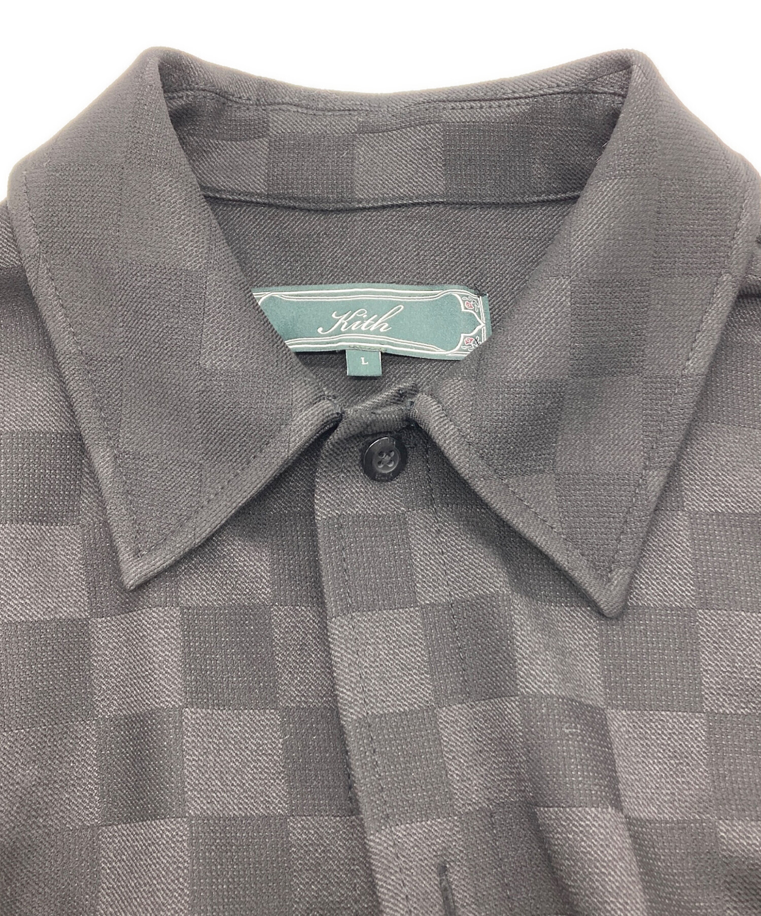 【KITH 国内正規品】MutatisMutandis VintageTペルー製 中古・古着通販】KITH (キス) Boxy Collared Overshirt ブラック