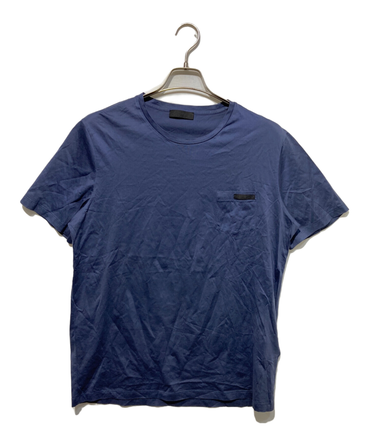 中古・古着通販】PRADA (プラダ) ポケットTシャツ ネイビー サイズ:XL